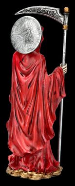Figuren Shop GmbH Fantasy-Figur Santa Muerte Figur - rot - Dekofigur Dekoration