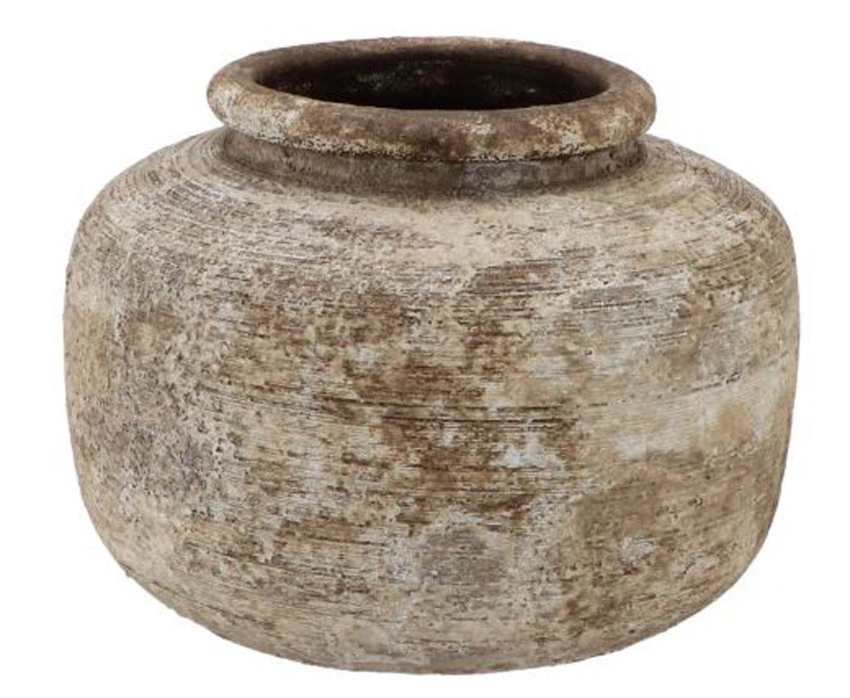 Daan Kromhout Dekovase Vase Topf Batu Vintage sand antique 22x16 cm (1 St) | Dekovasen