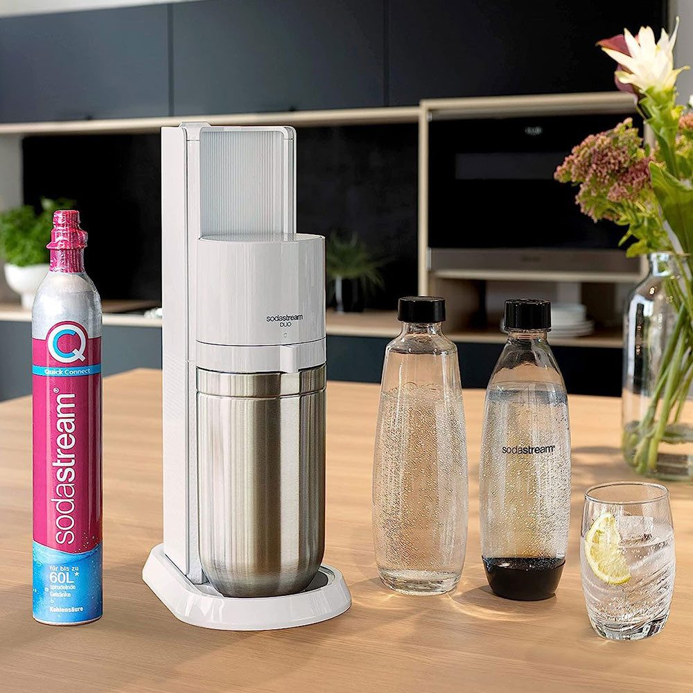 SodaStream Wassersprudler Sprudelwasserbereiter SodaStream Duo White + 2 Flaschen – Bild 3 von 3