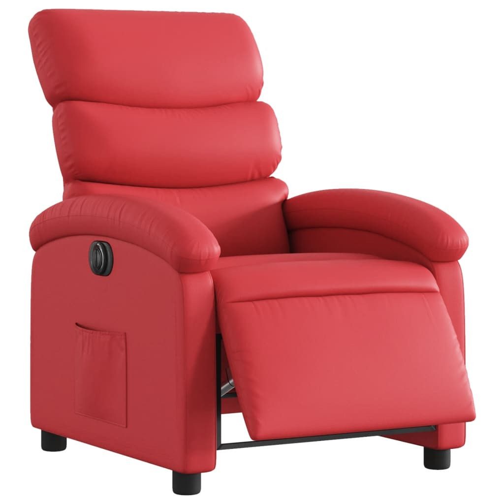 vidaXL Sessel Relaxsessel Elektrisch Rot Kunstleder günstig online kaufen
