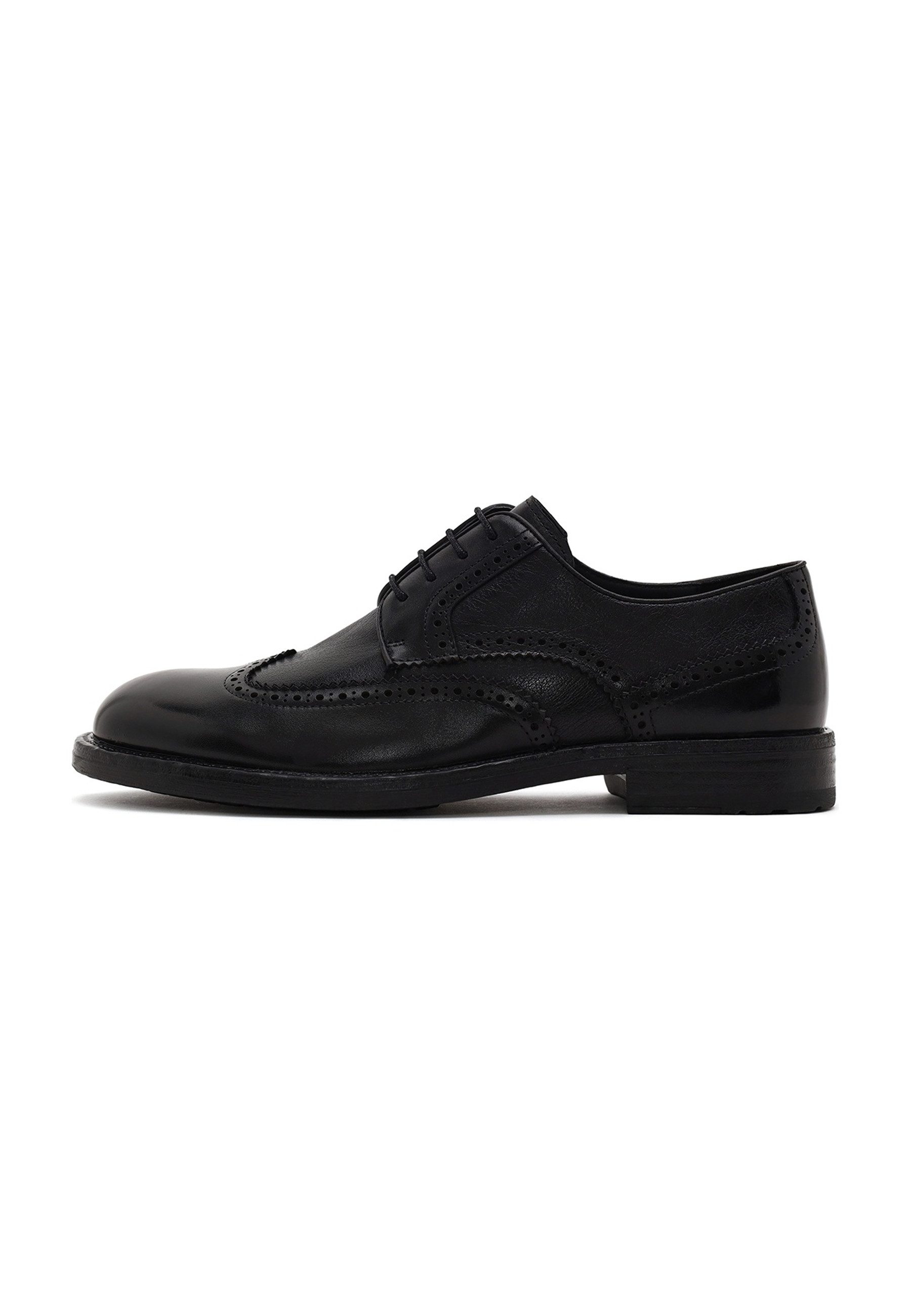 Derimod Leder Brogue Derby Schuhe Schnürschuh