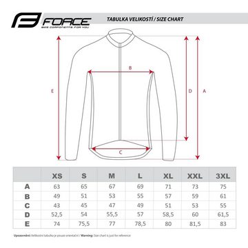 FORCE Fahrradjacke Jacke FORCE X100 winter schwarz gelb 0 °C bis +10 °C