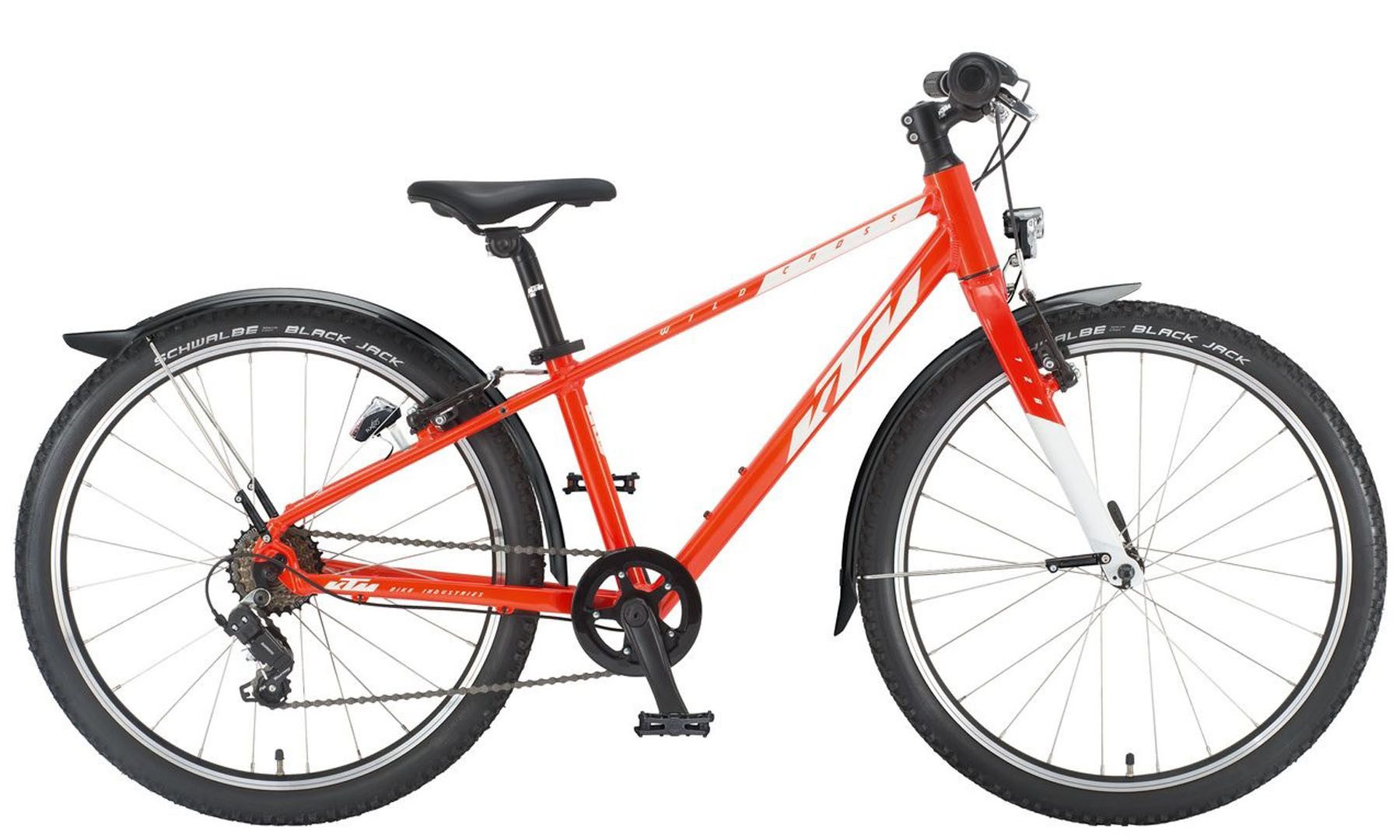 KTM Kinderfahrrad KTM Wild Cross Street 24 Jungen orange 2024, 7 Gang Shimano Tourney TY200-6/7, Kettenschaltung