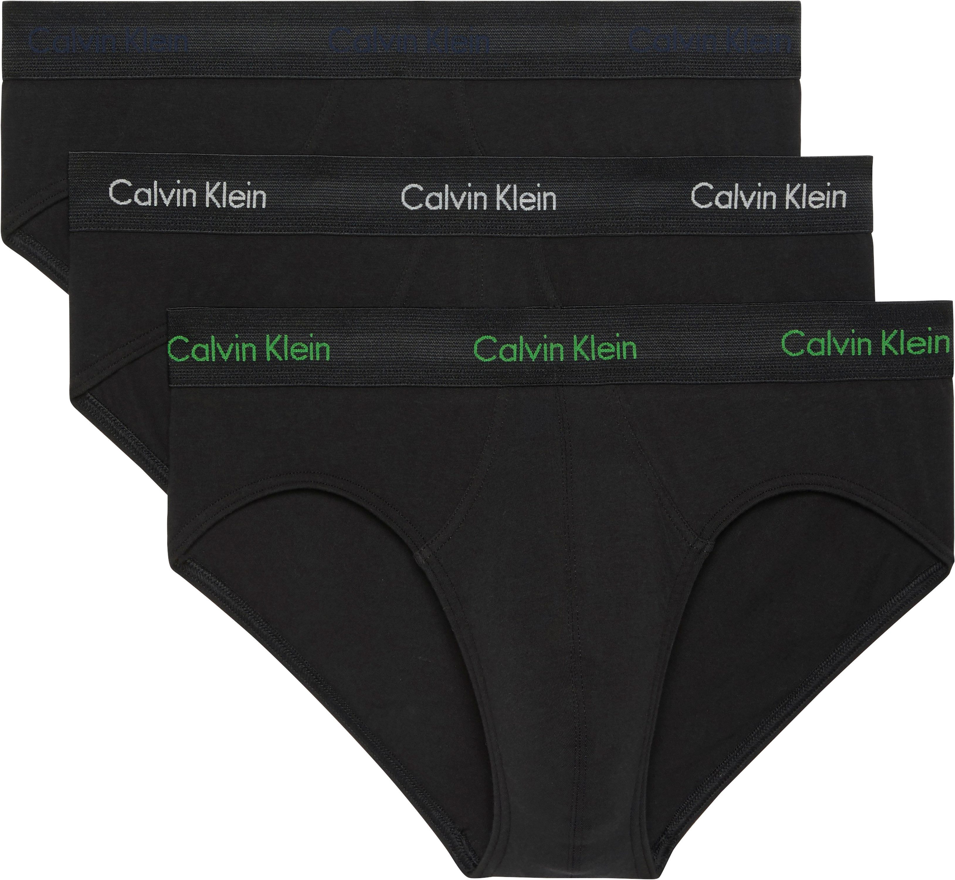 Calvin Klein Underwear Hipster CK HIP BRIEF 3PK (3-St) mit farbigem Webbund günstig online kaufen