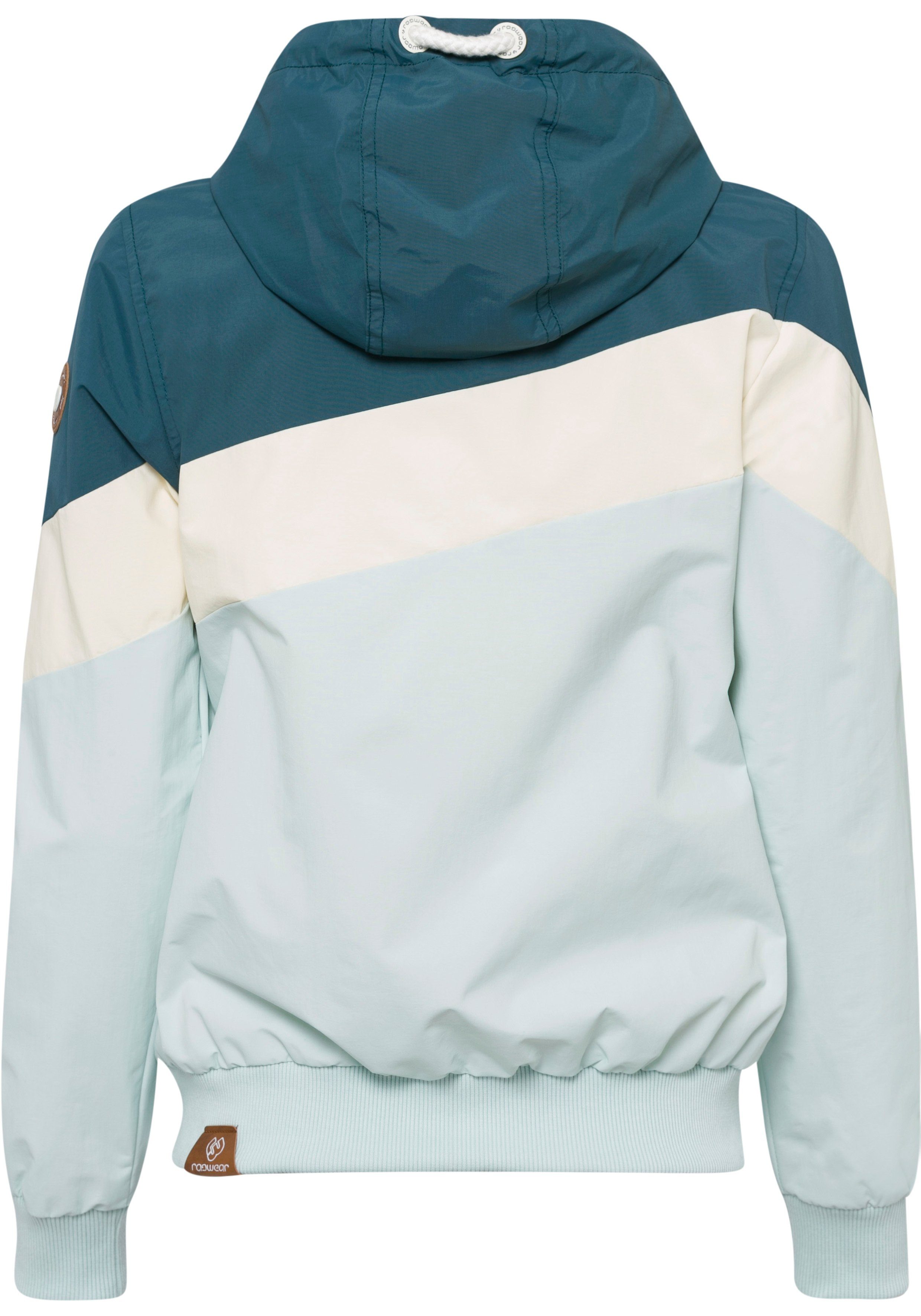 Ragwear Funktionsjacke NUGGIE BLOCK ocean deep 2020 im Color-Blocking-Design