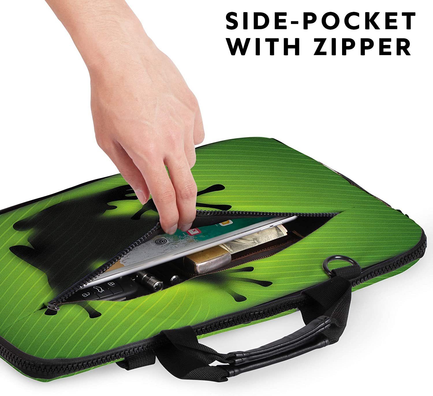 MAXLVL Laptoptasche 15.6 / 17.3 Zoll (Notebooktasche aus Canvas mit Zubehör günstig online kaufen