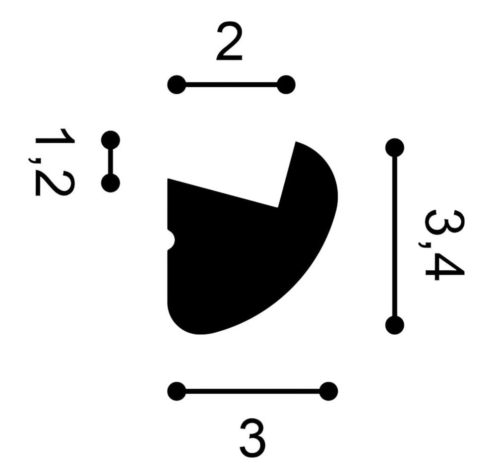 Thumbnail - Orac Decor Deckenleiste 1 MUSTERSTÜCK S-CX188 10 cm MUSTER der Eckleiste Zierleiste, Duropolymer®, 1-St., 1 MUSTERSTÜCK ...