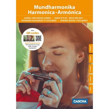 Cascha Mundharmonika-Set Blues Starter, C-Dur, (Set), komplett mit Transportbox und Lehrbuch