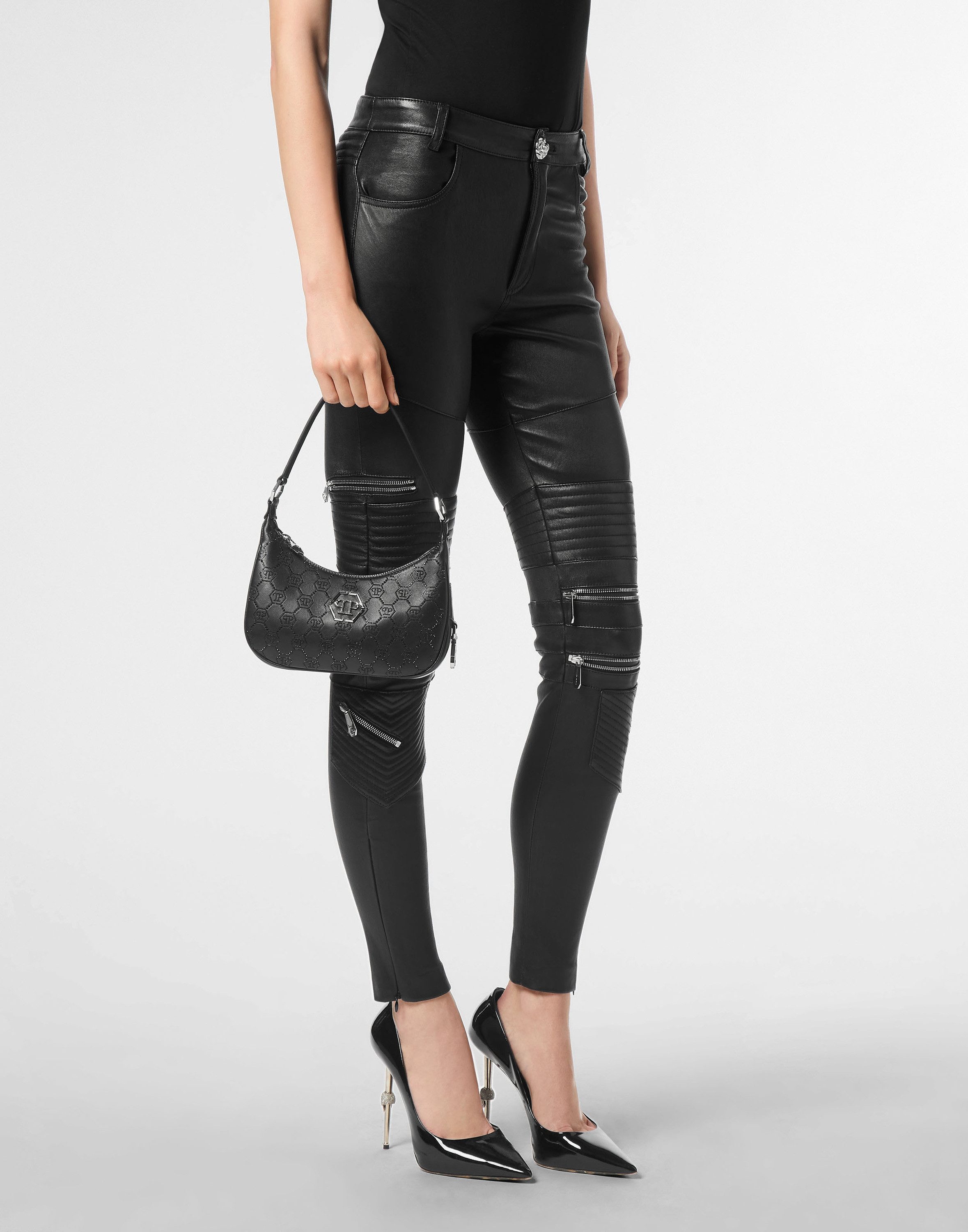 PHILIPP PLEIN Schultertasche Monogram Verziert