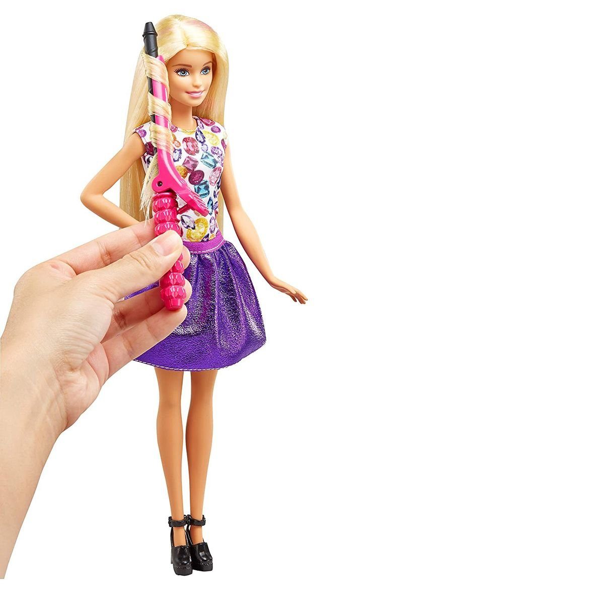 Mattel® Anziehpuppe Mattel DWK49 - Barbie - D.I.Y. - Spielset, Puppe, Wellen-  und Lockenspaß