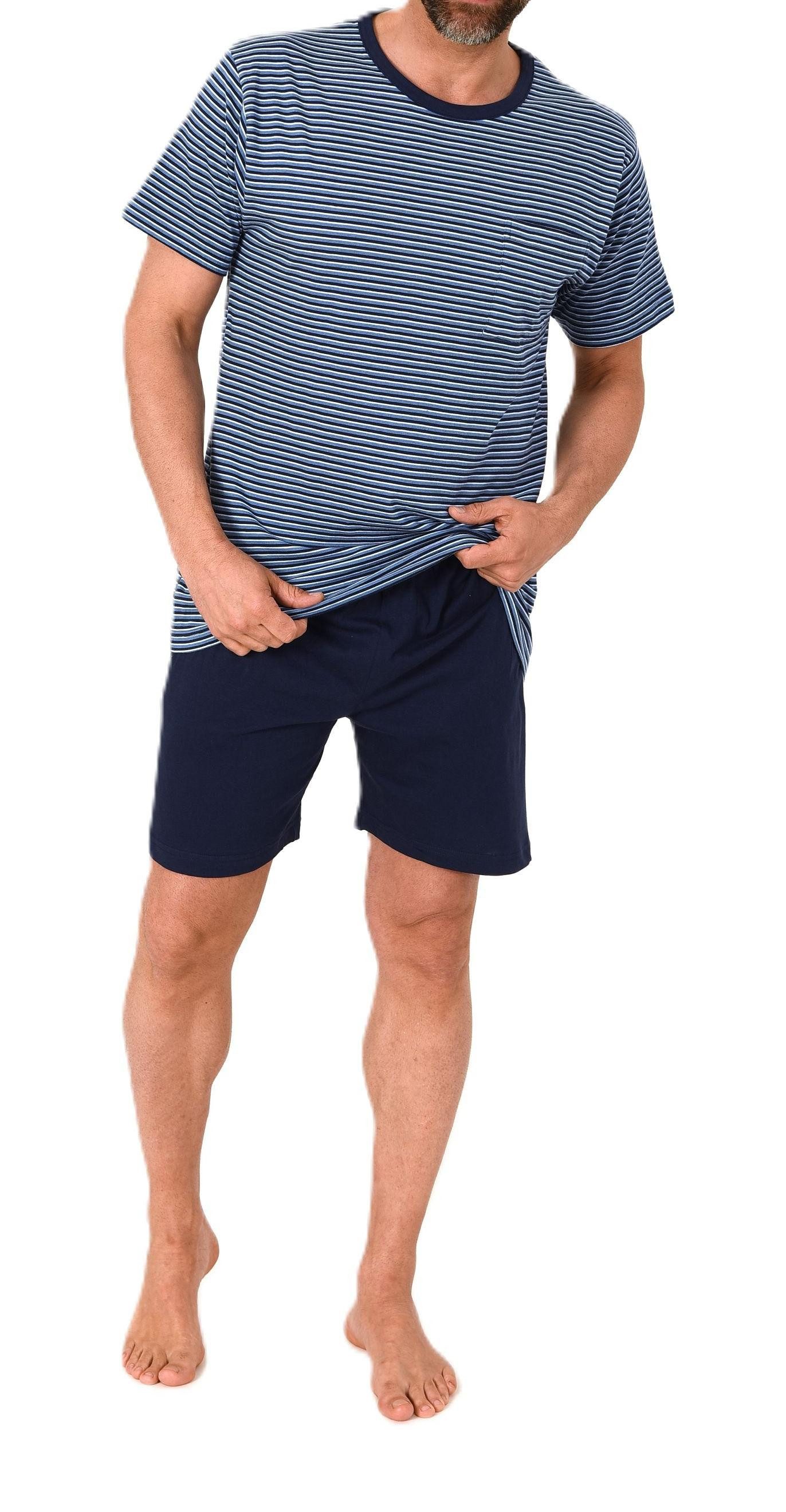 Normann Pyjama Normann Herren kurzarm Schlafanzug Shorty Pyjama - auch in Übergrößen