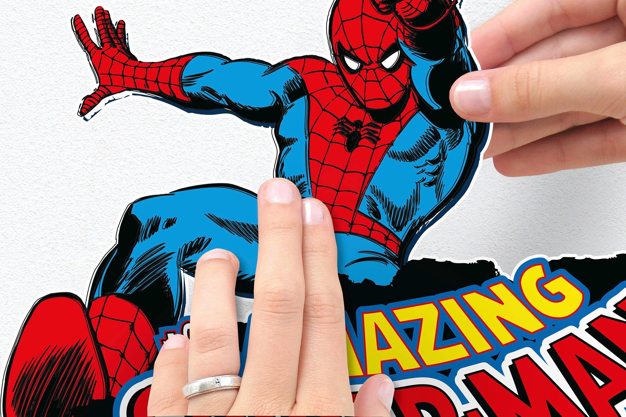Komar Wandtattoo Spider-Man Comic Classic - Größe 50 x 70 cm (1 St), selbstklebend, Wandsticker, Kinderzimmer