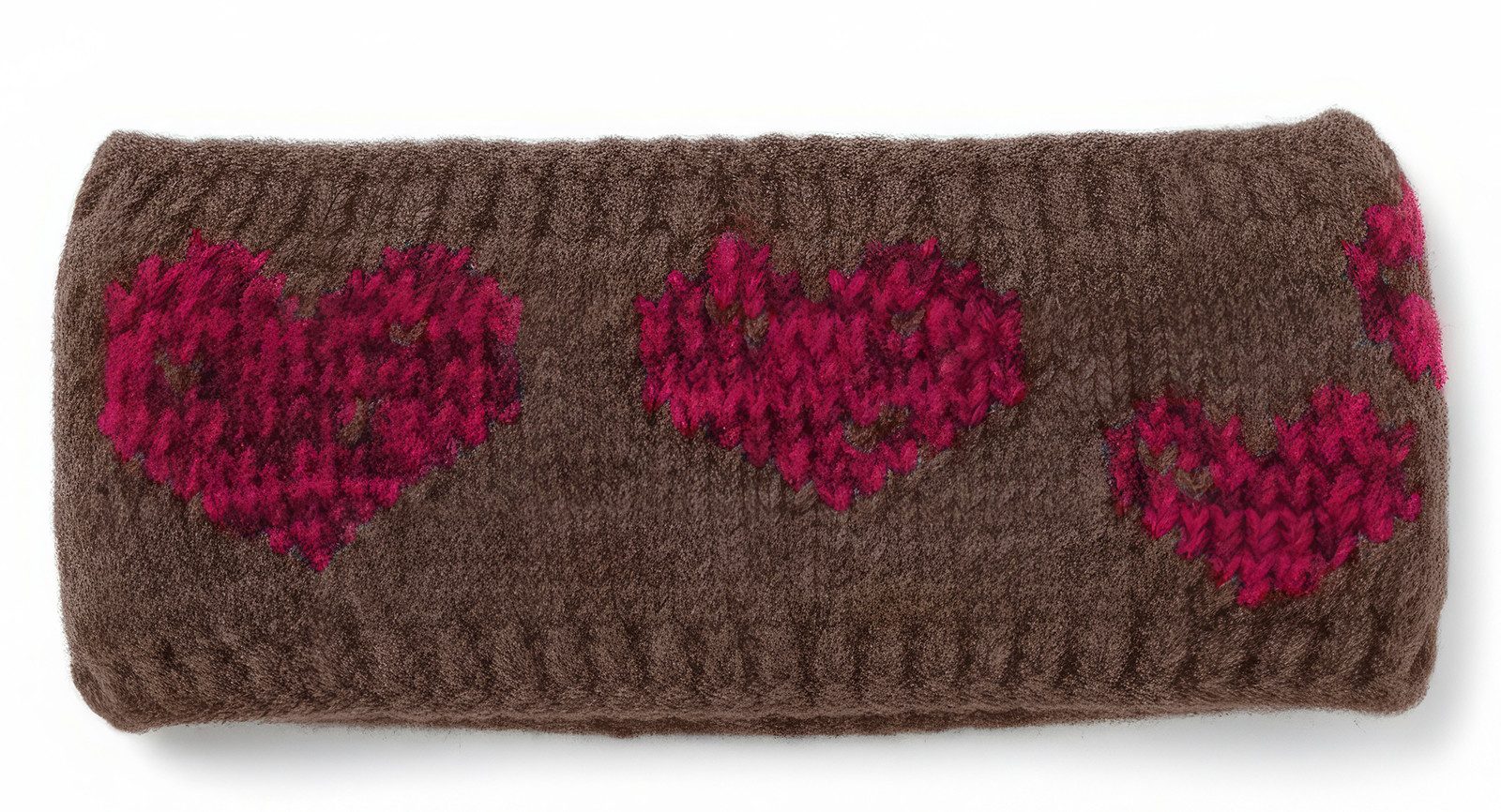 styleBREAKER Stirnband Strick Stirnband mit Herz Muster (1-St) günstig online kaufen