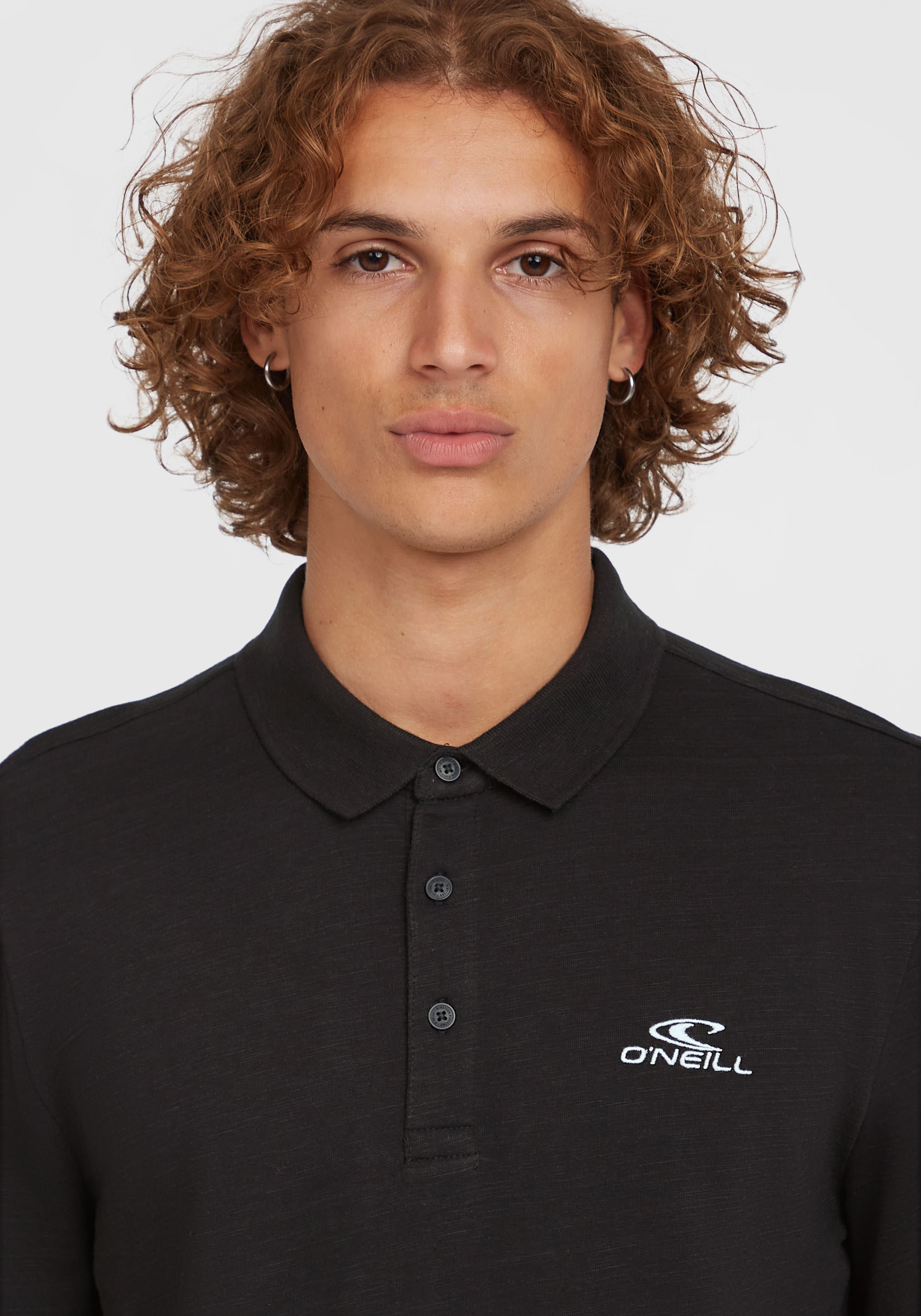 O'Neill Poloshirt Small Logo Poloshirt mit Stickerei auf der Brust, geknöpfter Polokragen, aus Slub-Jersey