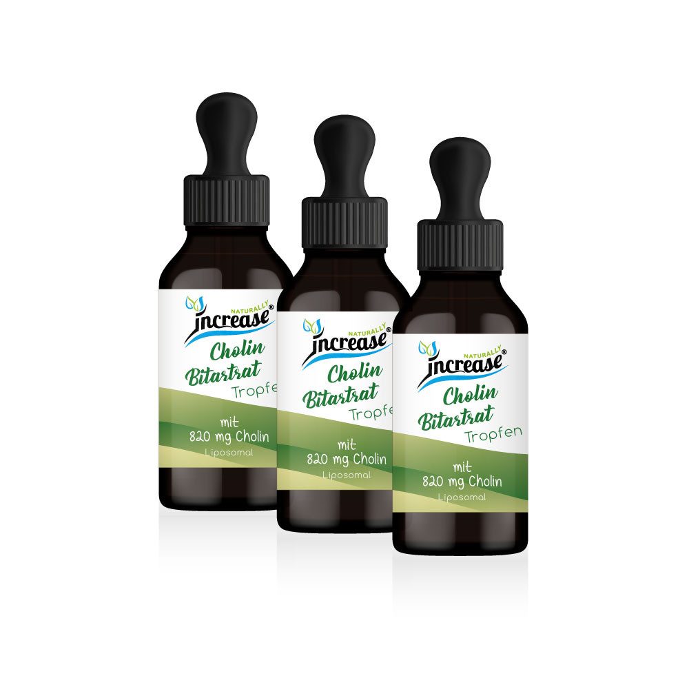 increase NATURALLY Nimm 3, zahl 2 Liposomales Cholin Bitartrat 2000mg pro Tag Tropfen, 180 ml
