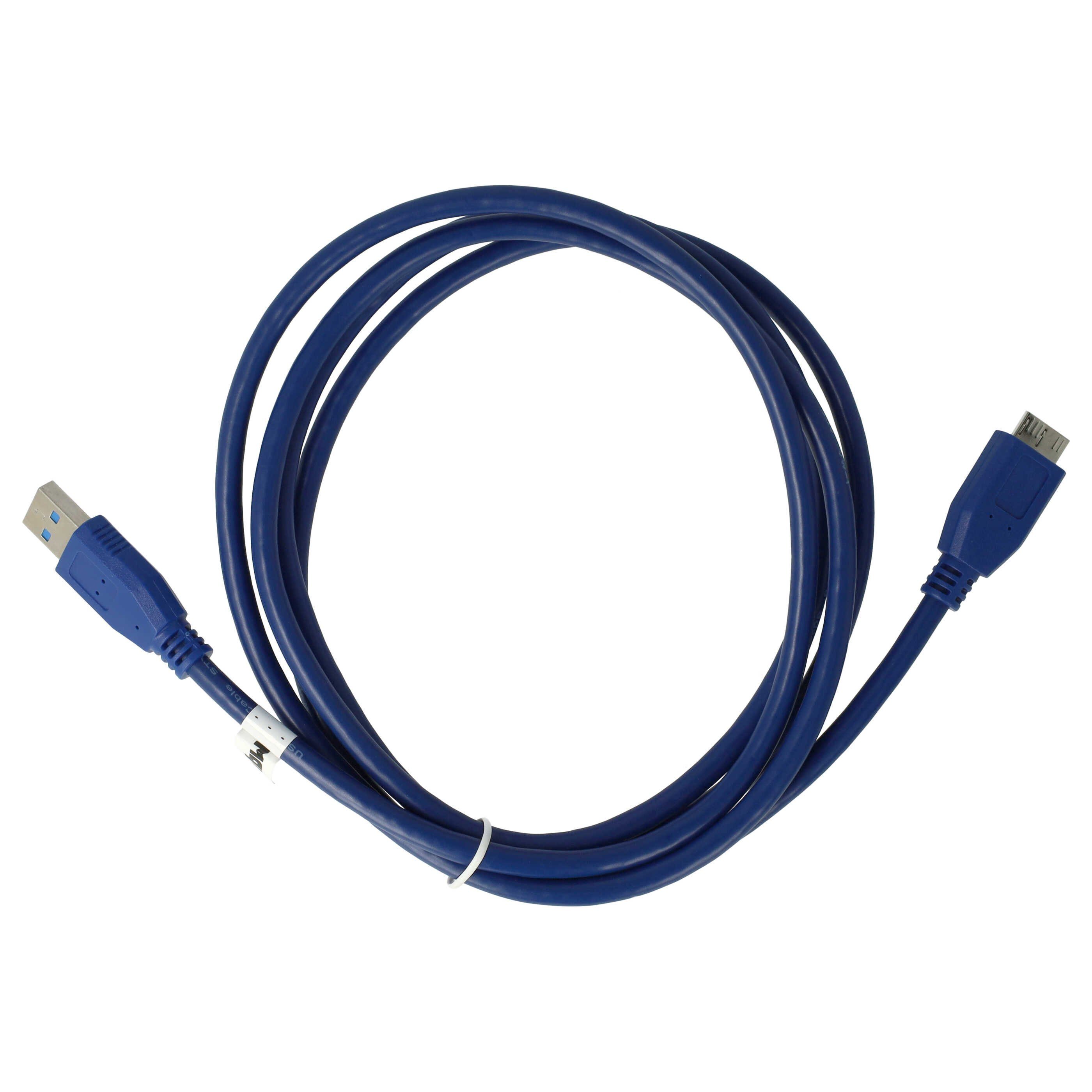 vhbw für USB-Kabel, Micro-USB, (180.0 cm)