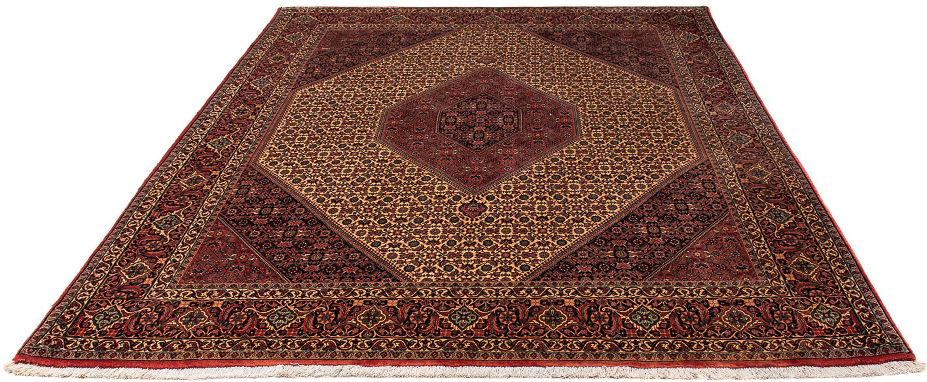 Orientteppich Perser - Bidjar - 250 x 200 cm - dunkelrot, morgenland, rechteckig, Höhe: 15 mm, Wohnzimmer, Handgeknüpft, Einzelstück mit Zertifikat