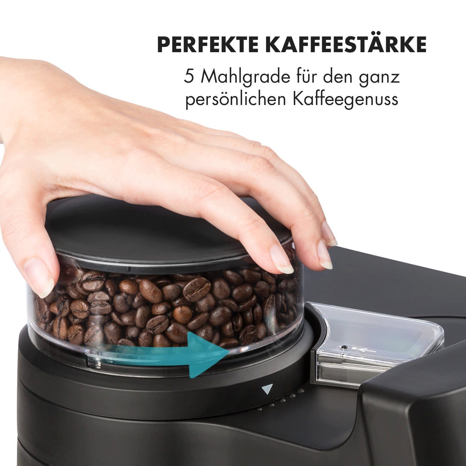 Filterkaffeemaschine II, 0l Schwarz Kaffeekanne Klarstein Aromatica