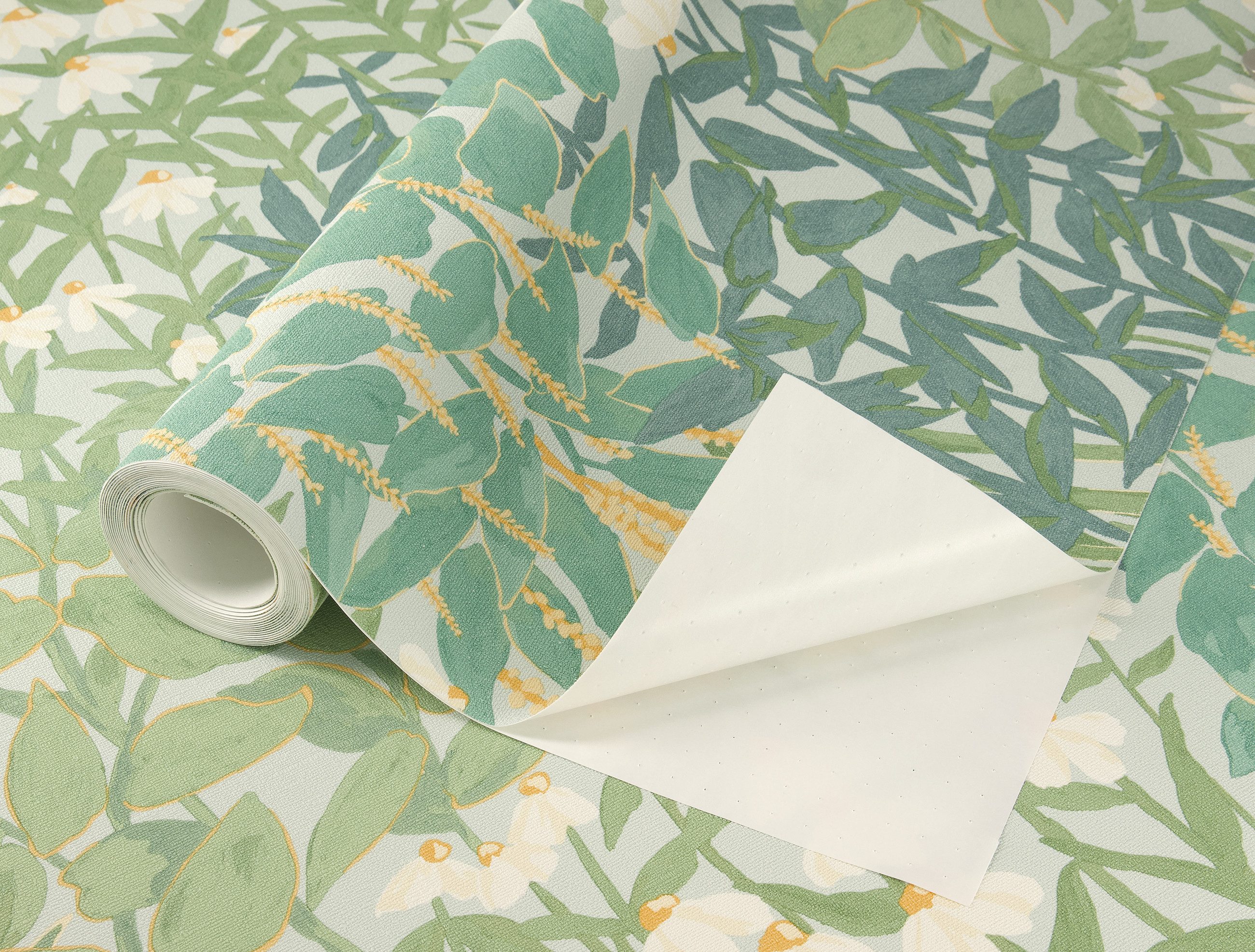 Rasch Vliestapete Selbstklebend mit Blumen Wildscape günstig online kaufen