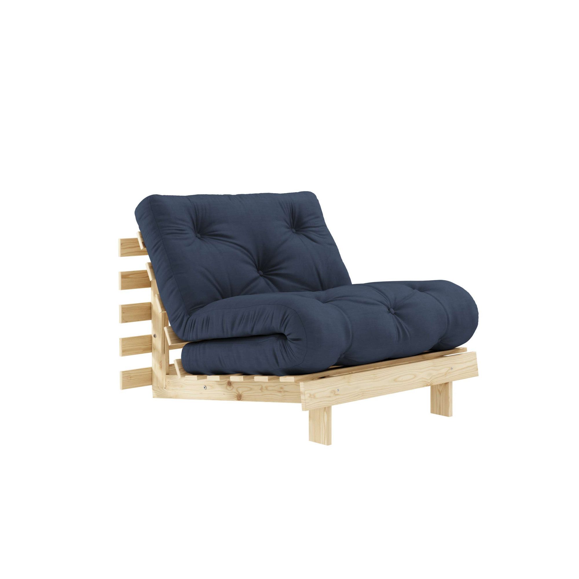 Karup Design Daybett Roots Sofa Bed, Schlafsofa, Daybett, Bettfunktion, FSC®-Massivholz, Inkl. Futonmatratze. Mehrere Größen & Farben, Made in Europe