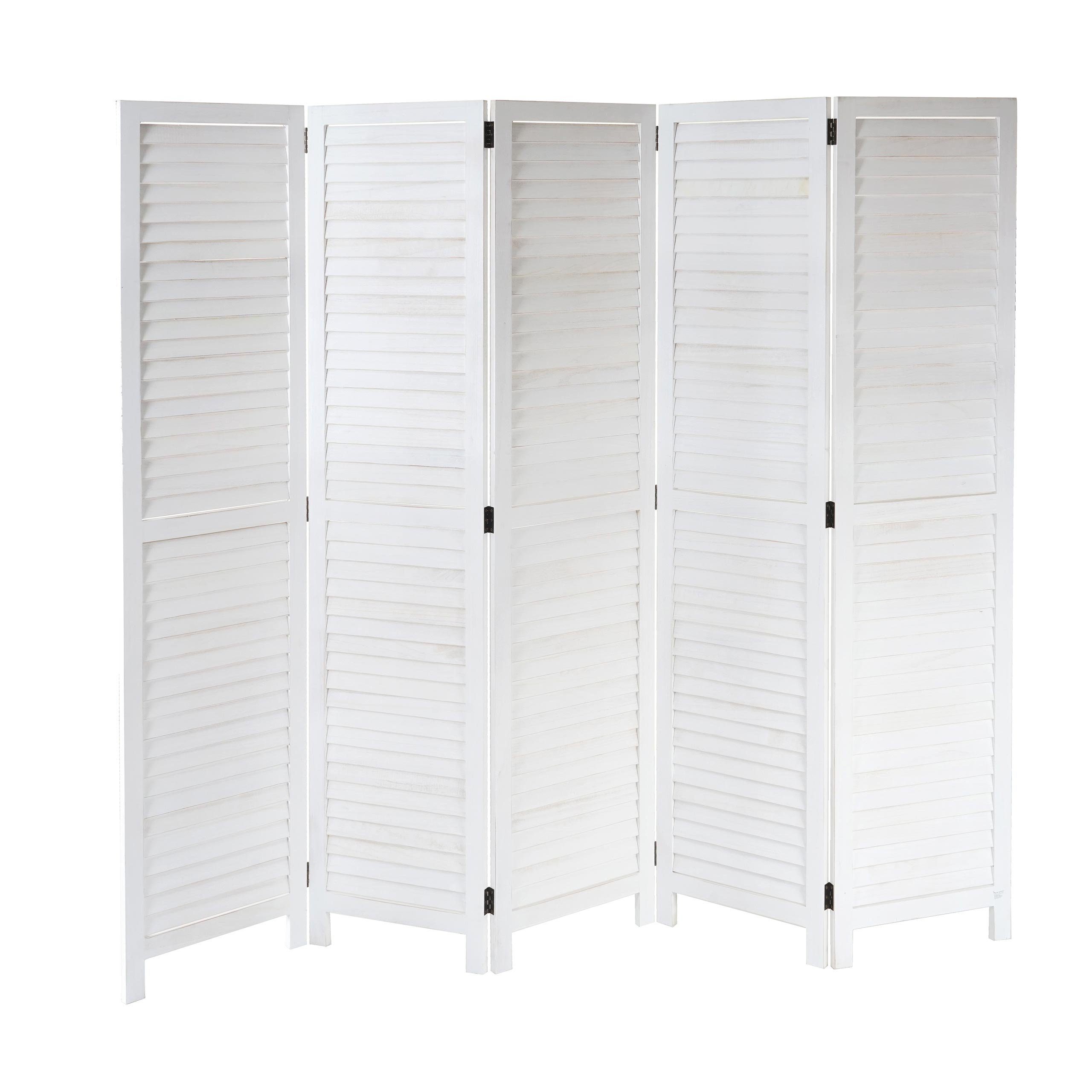 MCW Paravent MCW-C30-5, Fensterladenoptik, Vielseitig verwendbar, günstig online kaufen