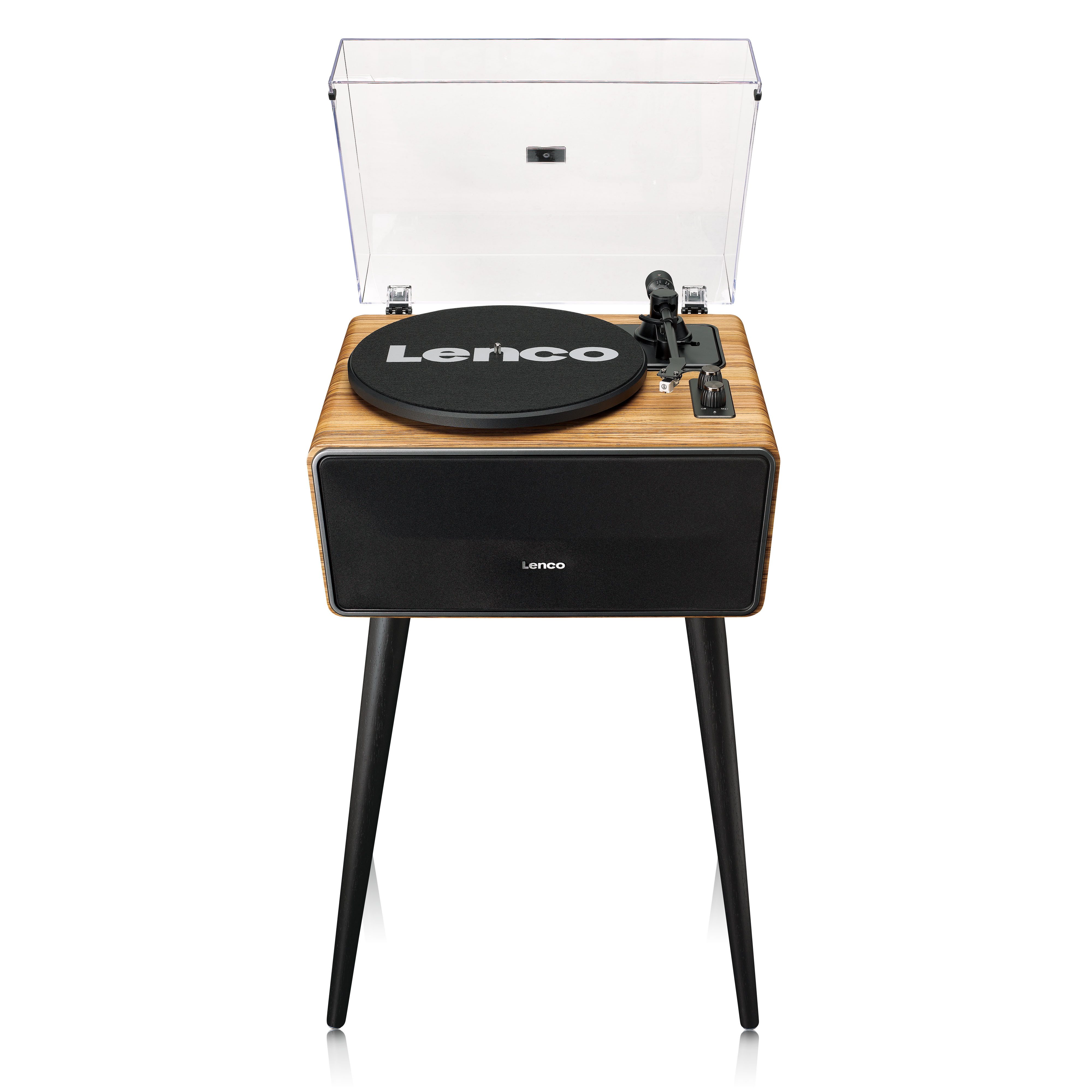 Lenco LS-570OK Plattenspieler (Riemenantrieb, Bluetooth, RCA-Ausgang, Aux-In für flexiblen Musikgenuss im Holzdesign)