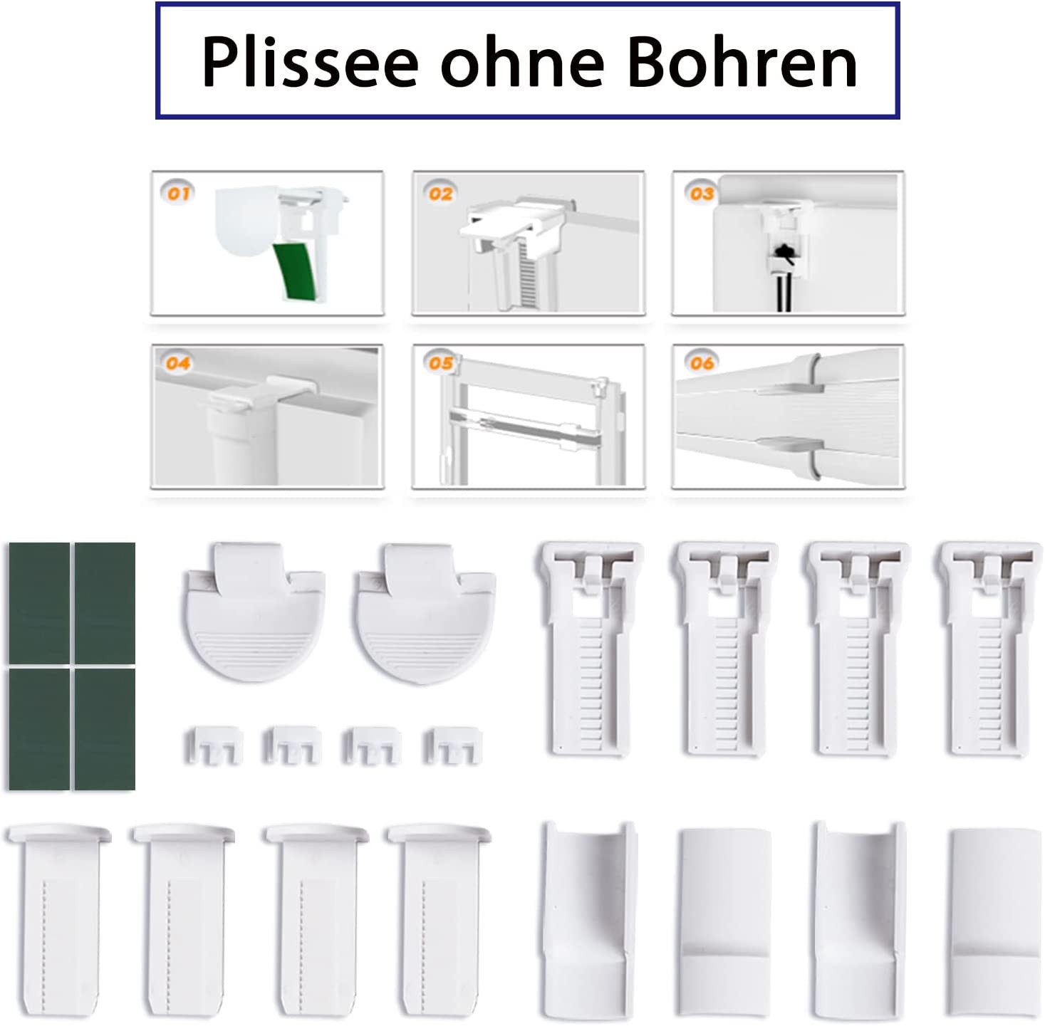 OUBO Plissee Montage-Set,Klemmfix günstig online kaufen