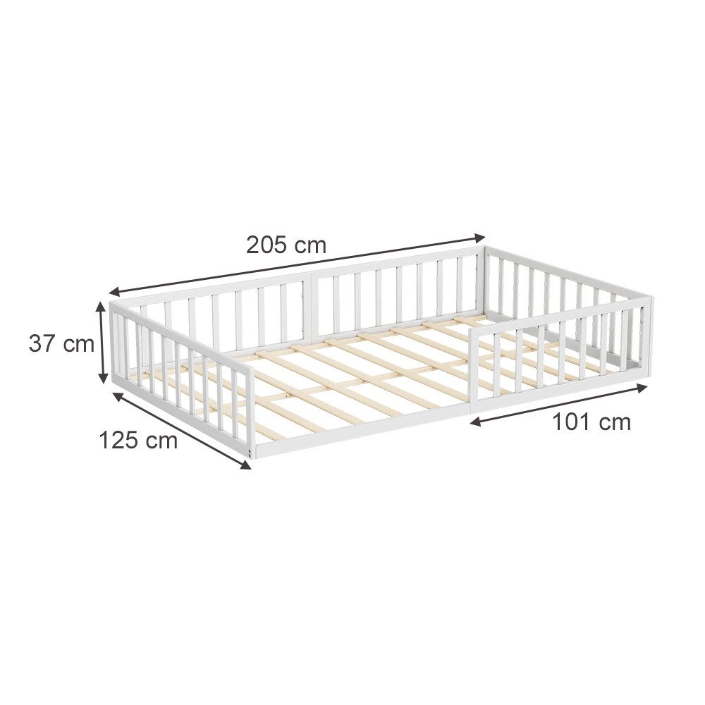 VitaliSpa® Kinderbett Minno, Weiß, 205 x günstig online kaufen