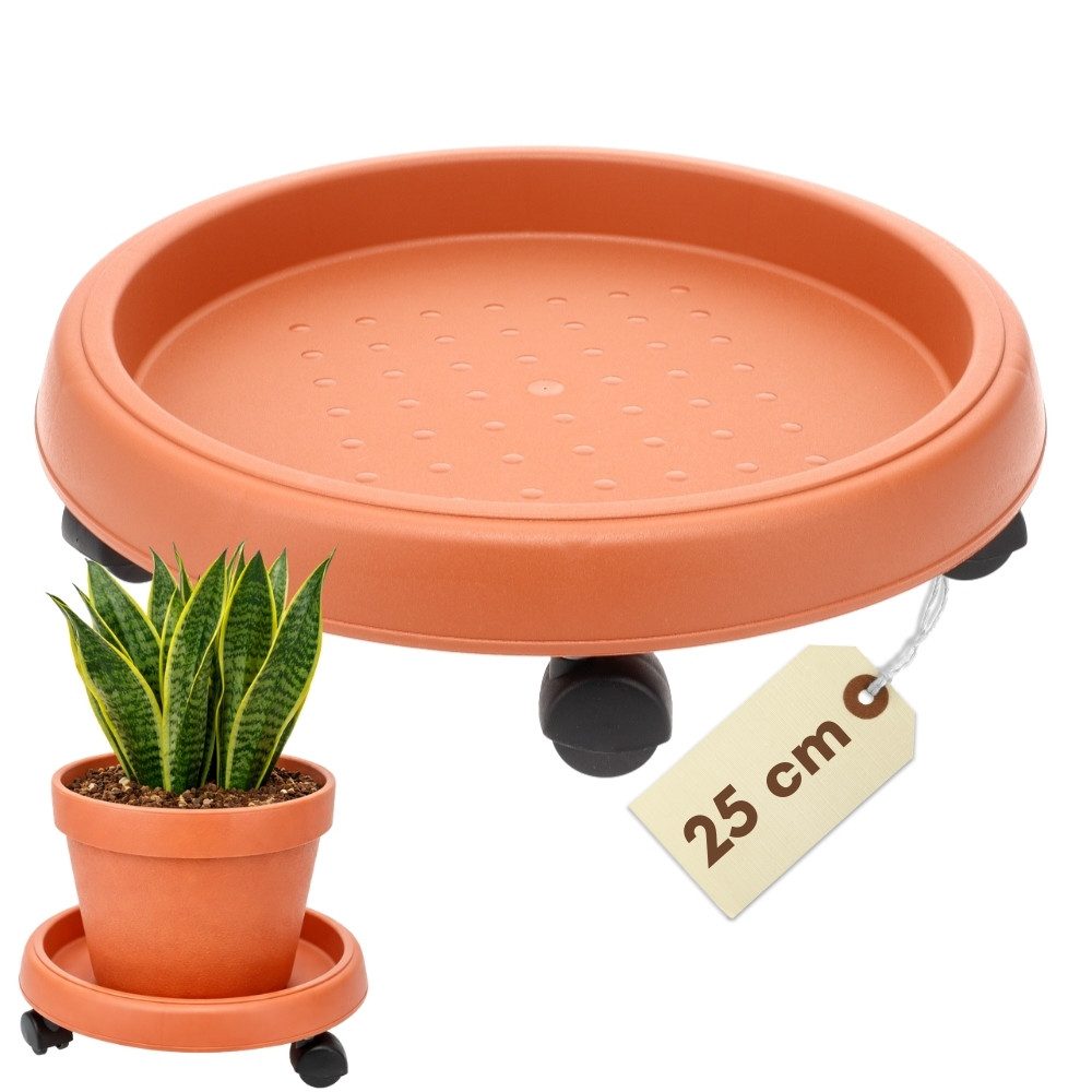 GarPet Pflanzenroller Pflanzenroller Rund Rollbrett Pflanzen Untersetzer Blumenroller Rund