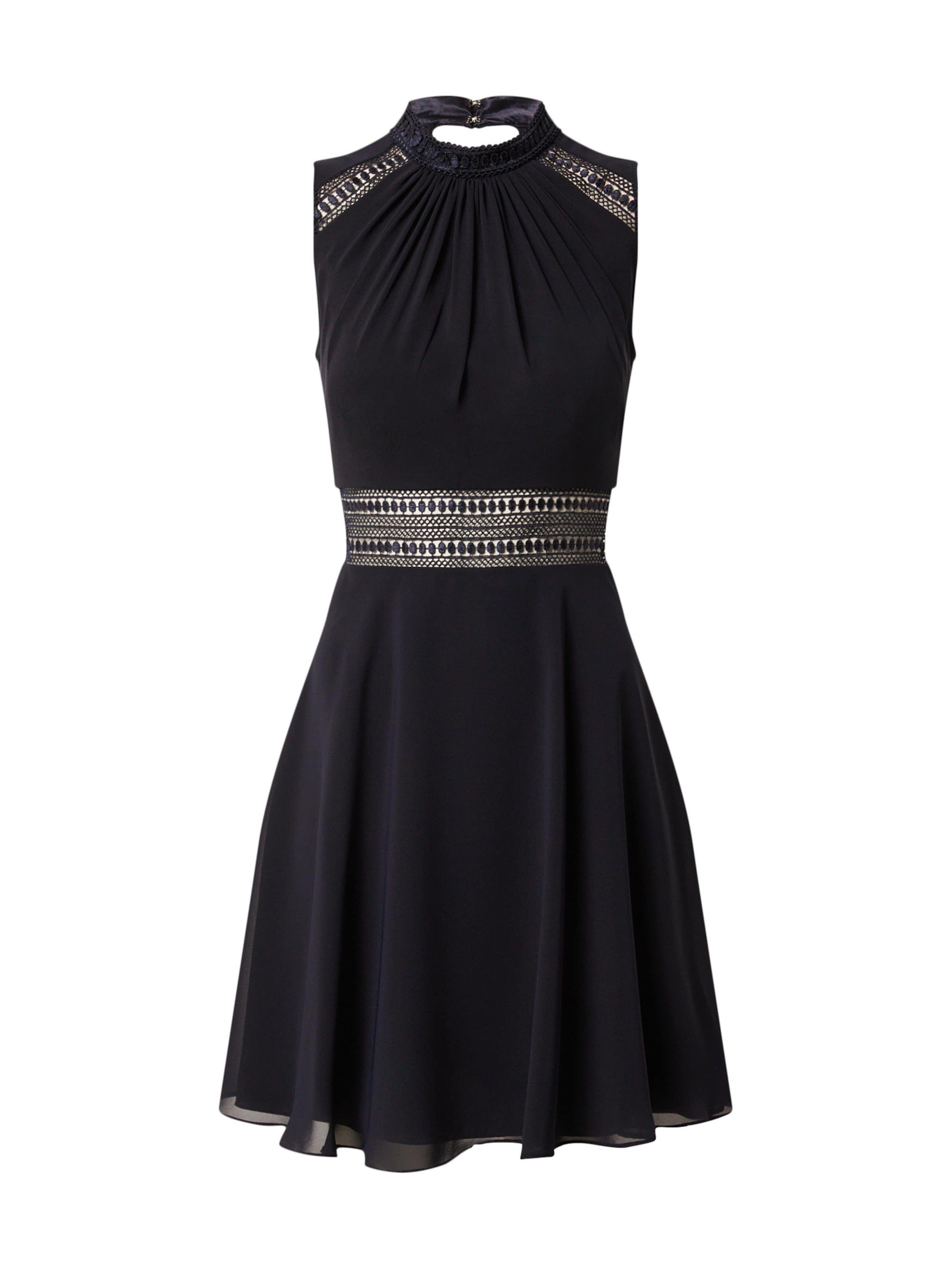 Cocktailkleid Damen mit Spitzeneinsatz