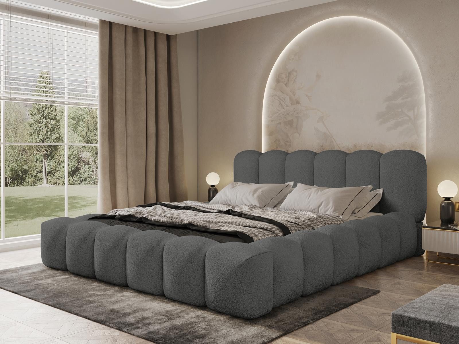 Compleo Polsterbett Designerbett, exklusives Bett, Modern günstig online kaufen