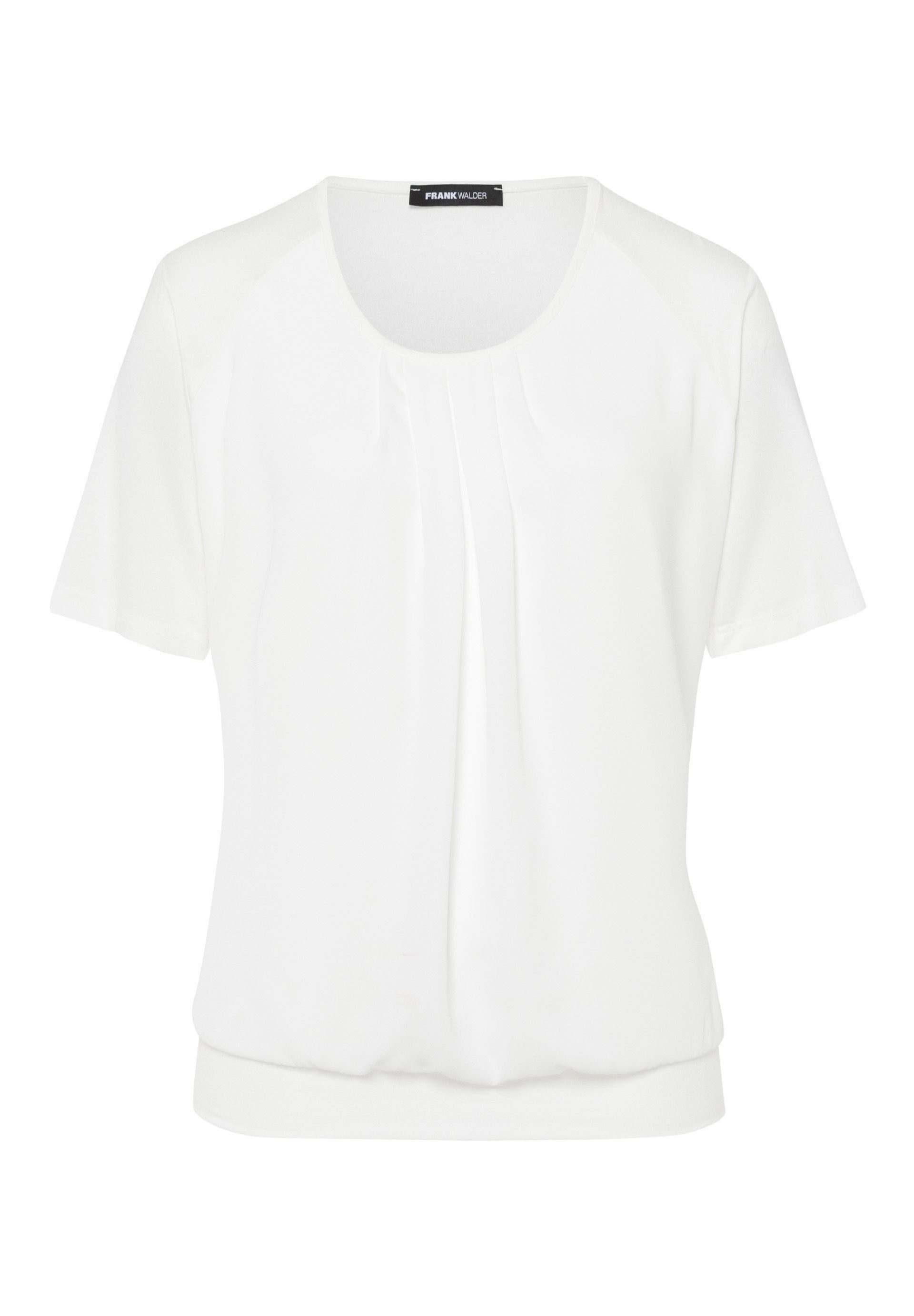 T-Shirt im Materialmix