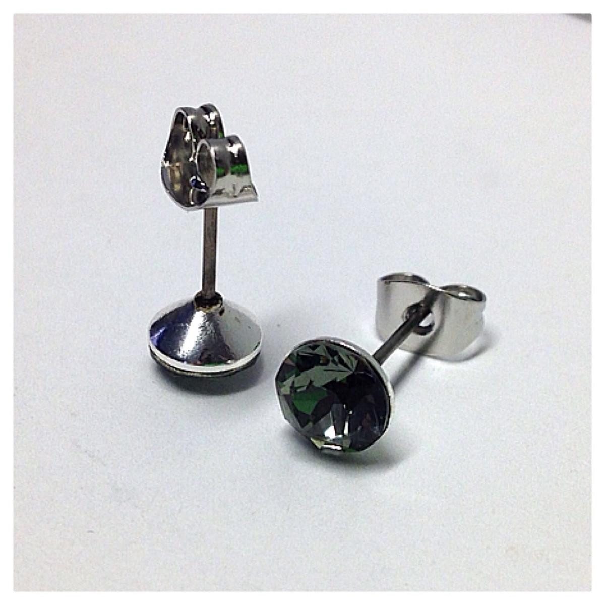 Edelschmiede925 Ohrstecker-Set Edelschmiede925 Ohrstecker Modeschmuck (Stift = Titan) m Swarovski