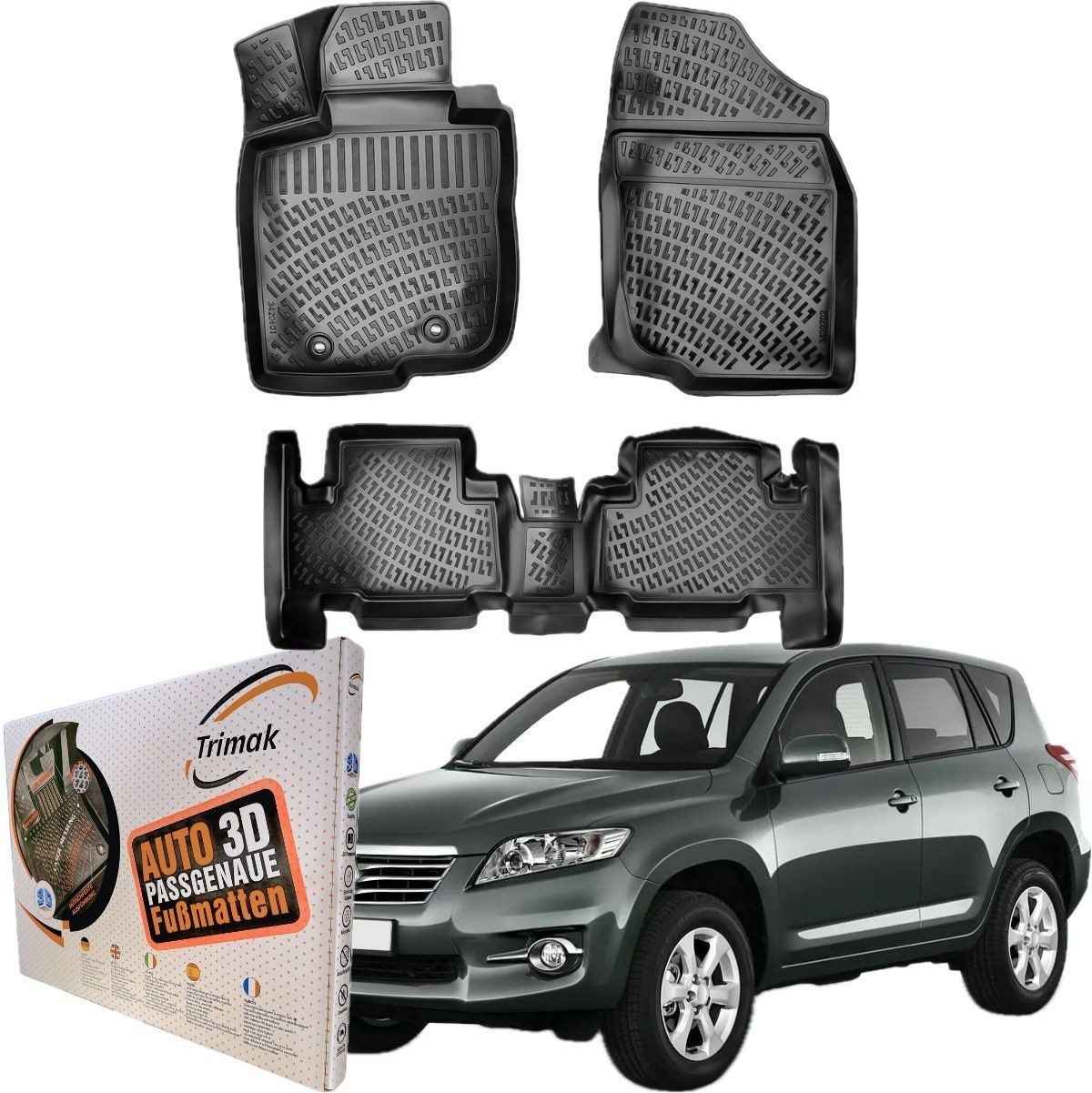 Passform-Fußmatten Oder Kofferraumwanne Oder Set für Toyota Rav4