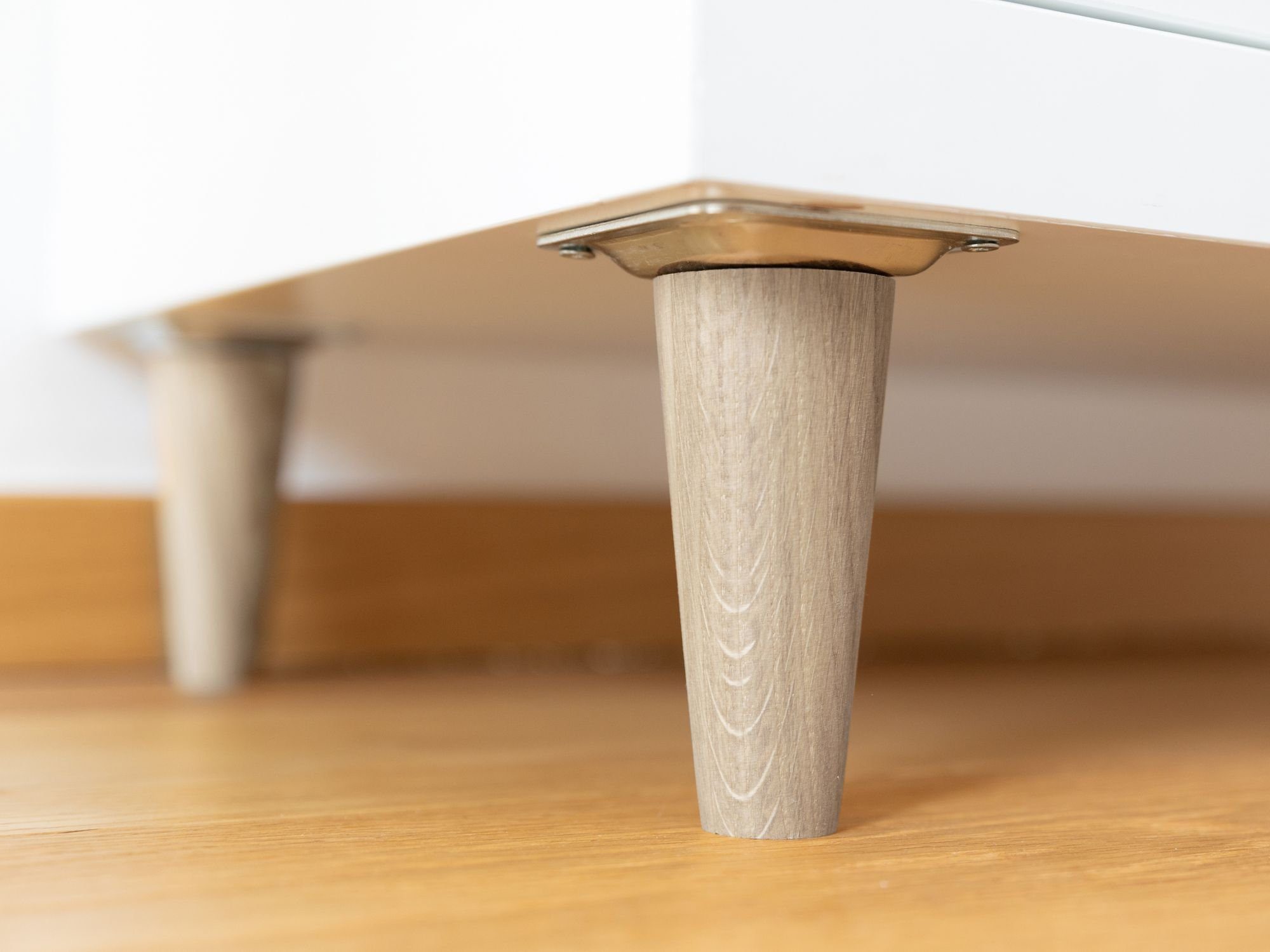 Omformo Möbelfuß Möbelfüße Upp in Eiche Massivholz, (Set, 4-St., 4), für alle gängigen Möbelstücke und Sofas mit M8 Gewinde