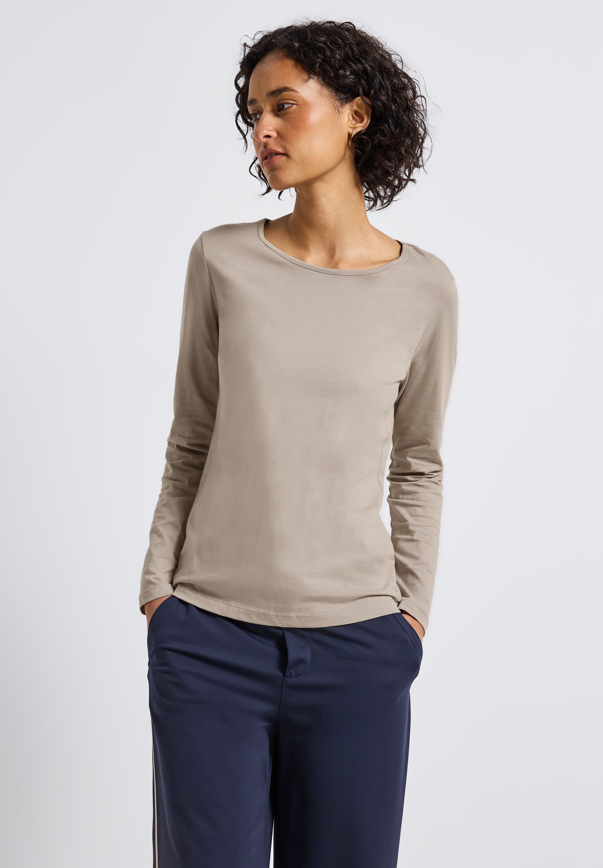 STREET ONE Langarmshirt Basic