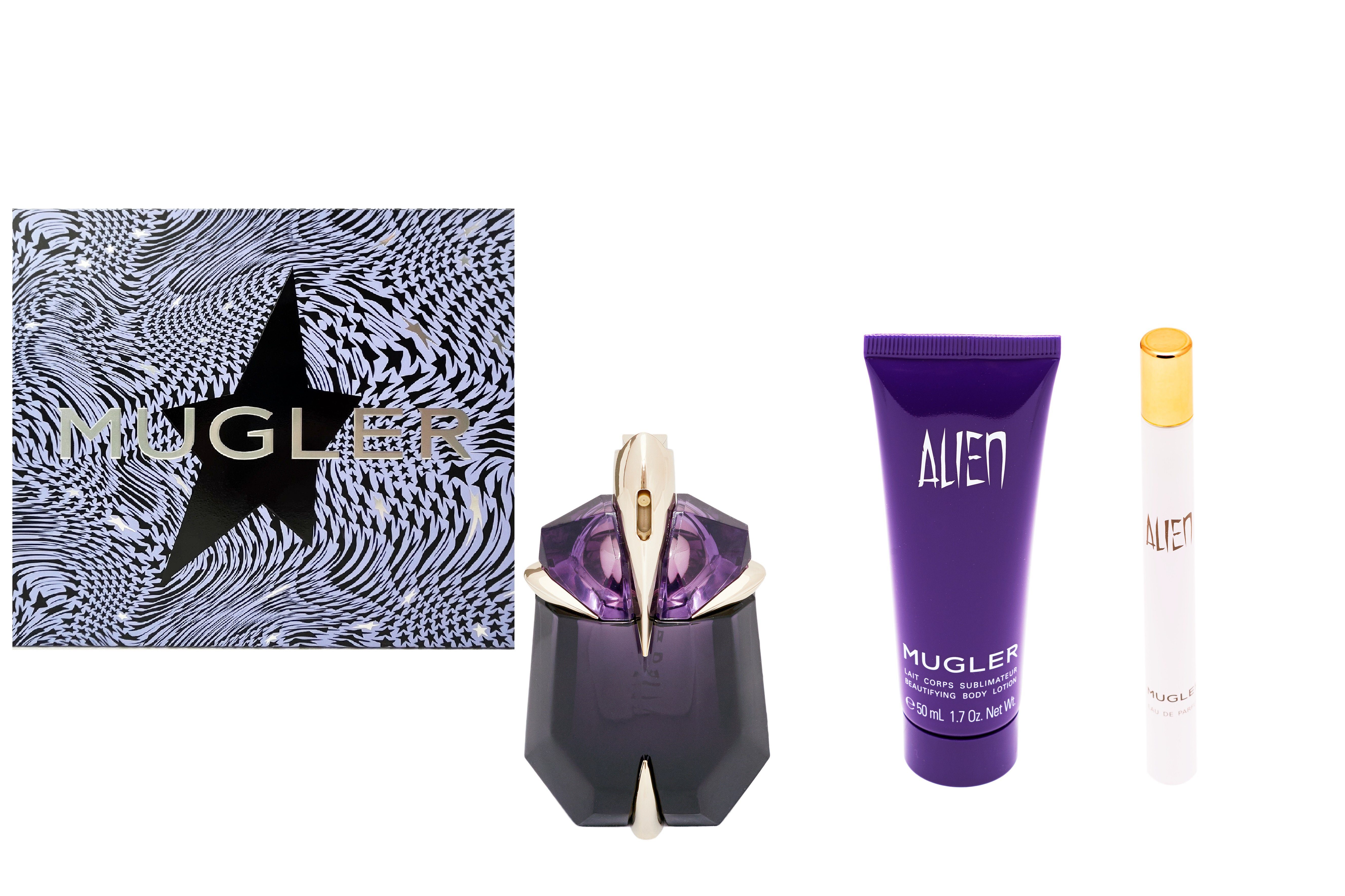 Thierry Mugler Duft-Set Thierry Mugler Alien Geschenkset, 3-tlg., Nachfüllbar