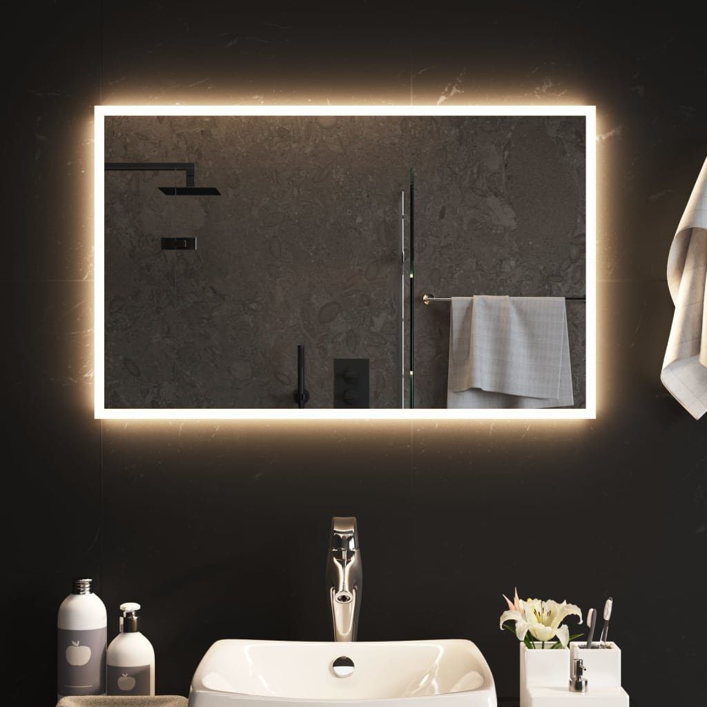 Wandspiegel 50x80 furnicato cm LED-Badspiegel