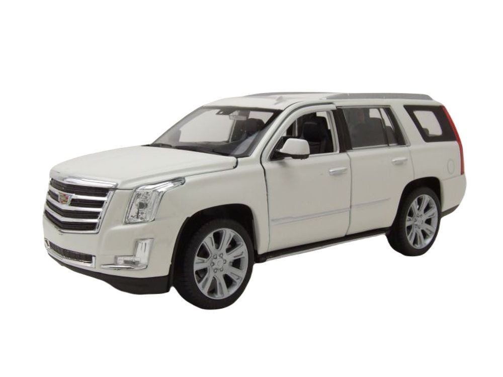Welly Modellauto Cadillac Escalade 2017 weiß, Maßstab 1:24