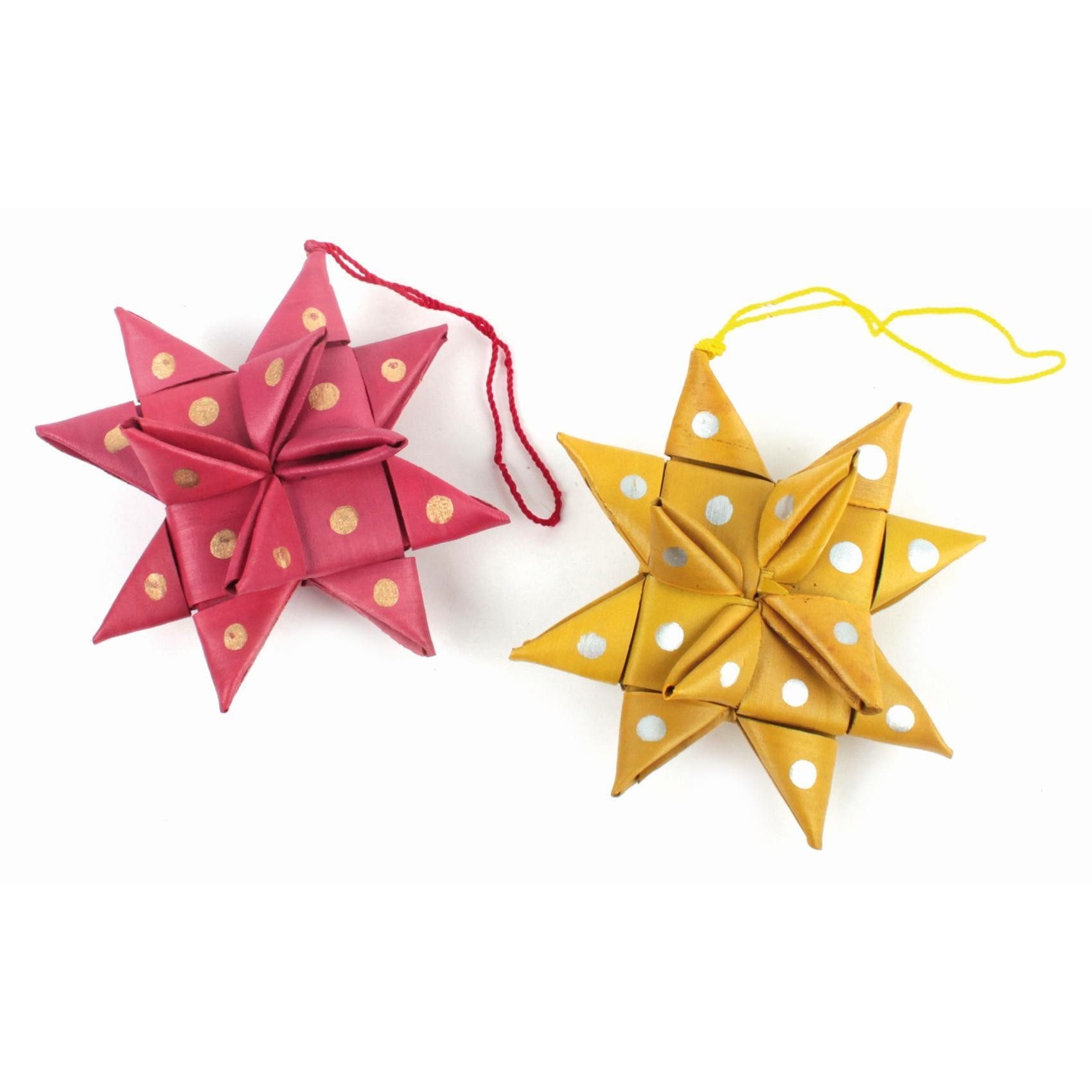 El Puente Weihnachtsfigur Weihnachtsdeko "Sterne", 2er-Set, Handmade (2), Handmade