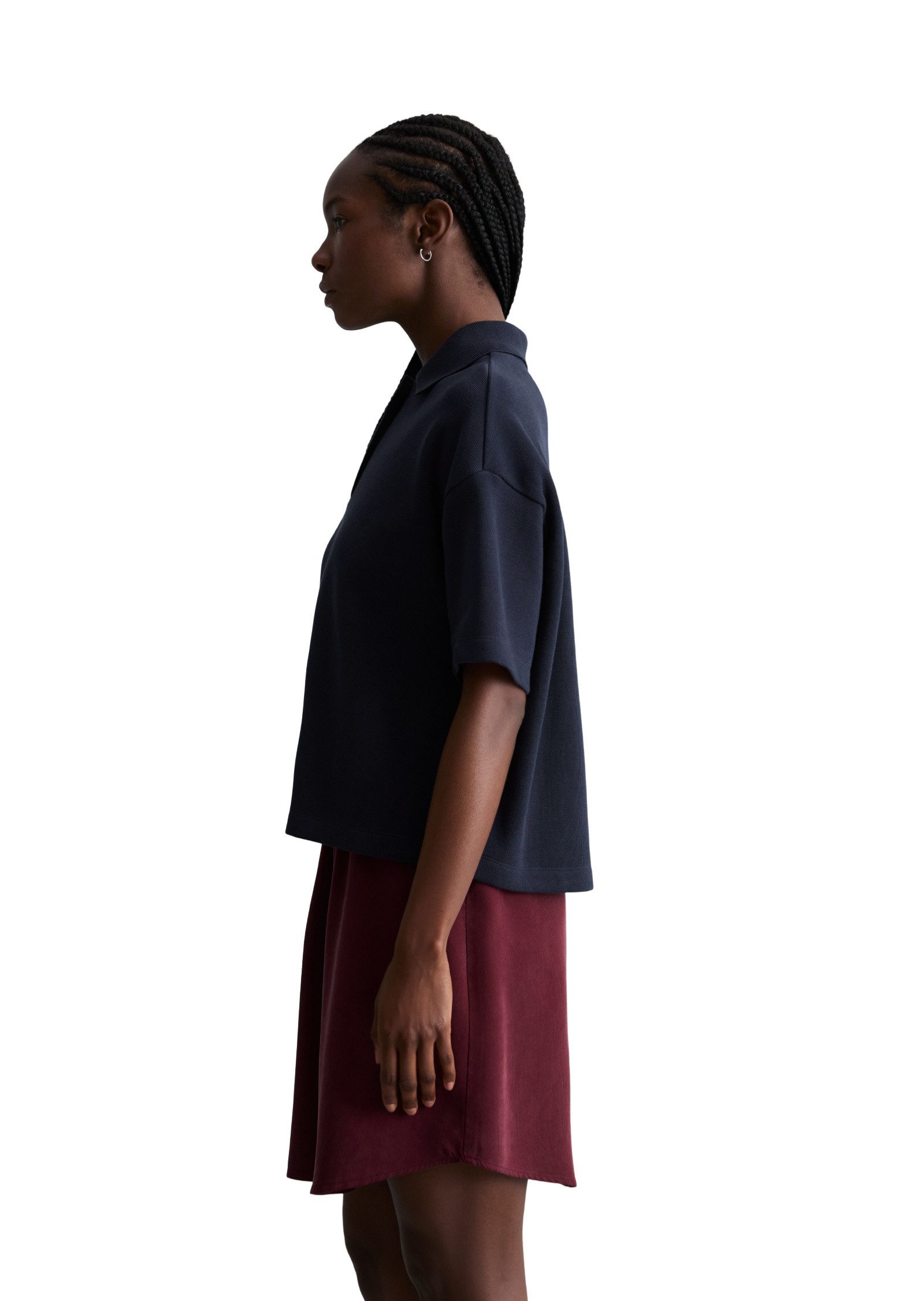 Marc O'Polo DENIM Poloshirt aus weichem Rib-Jersey
