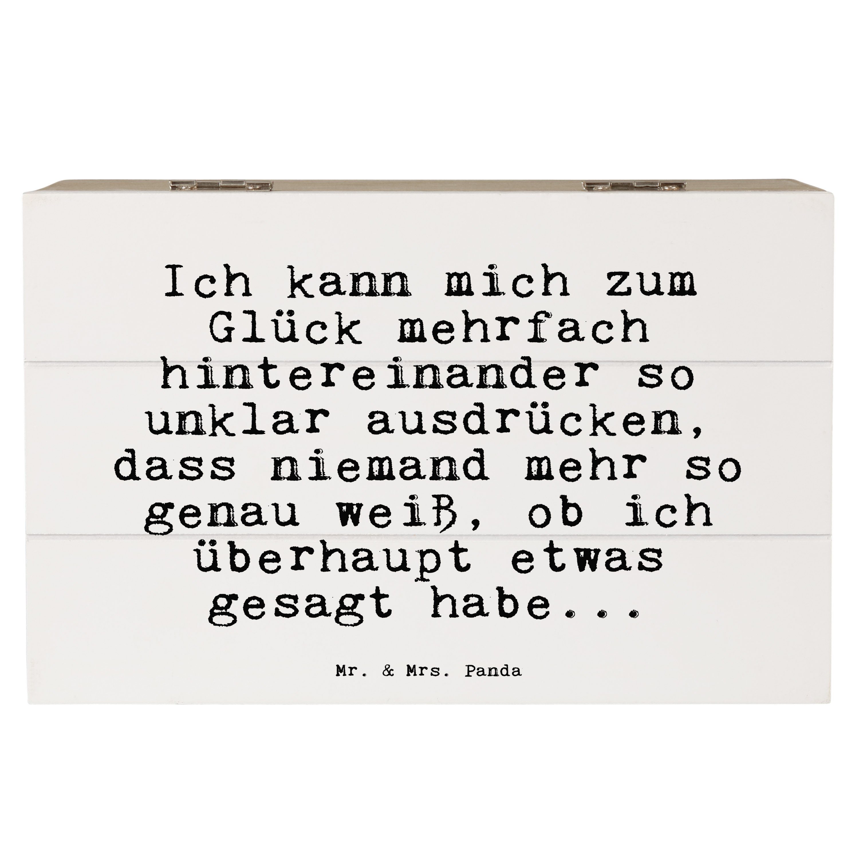 Mr. & Mrs. Panda Dekokiste Ich kann mich zum... Weiß Geschenk