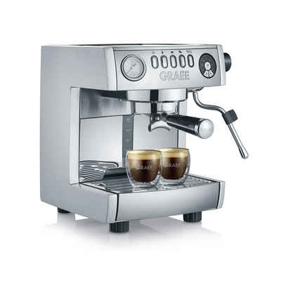 Graef Espressomaschine ES850EU Marchesa, Barista Style, Kaffeemaschine, Edelstahl, Siebträger, silber