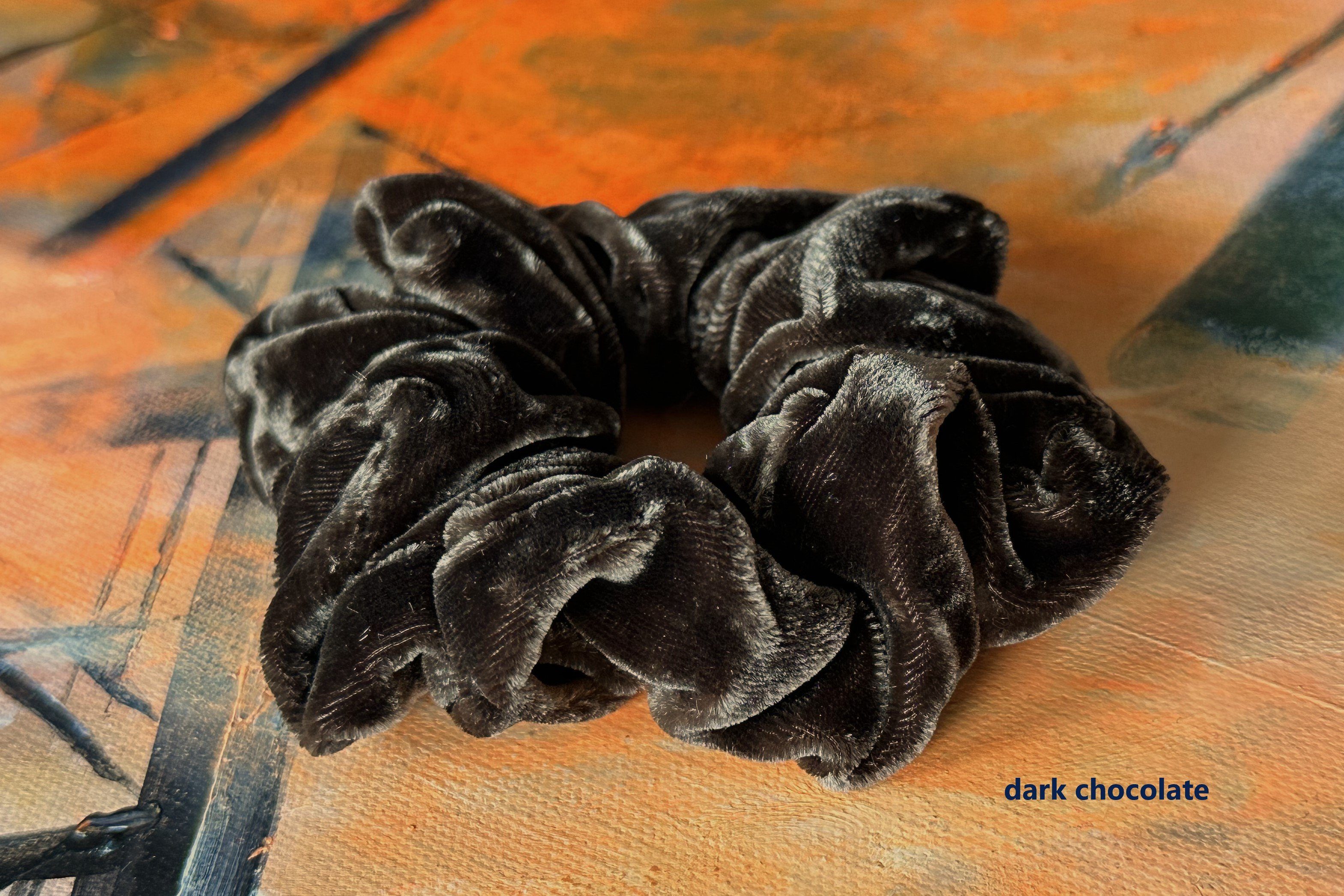 orignee Haargummi 2er Set Seidensamt Scrunchies mit Maulbeerseide, weich & haarschonend, 2-tlg., 2er Set, haarschonend ohne Knick im Haar samtweich elastisch formstabil