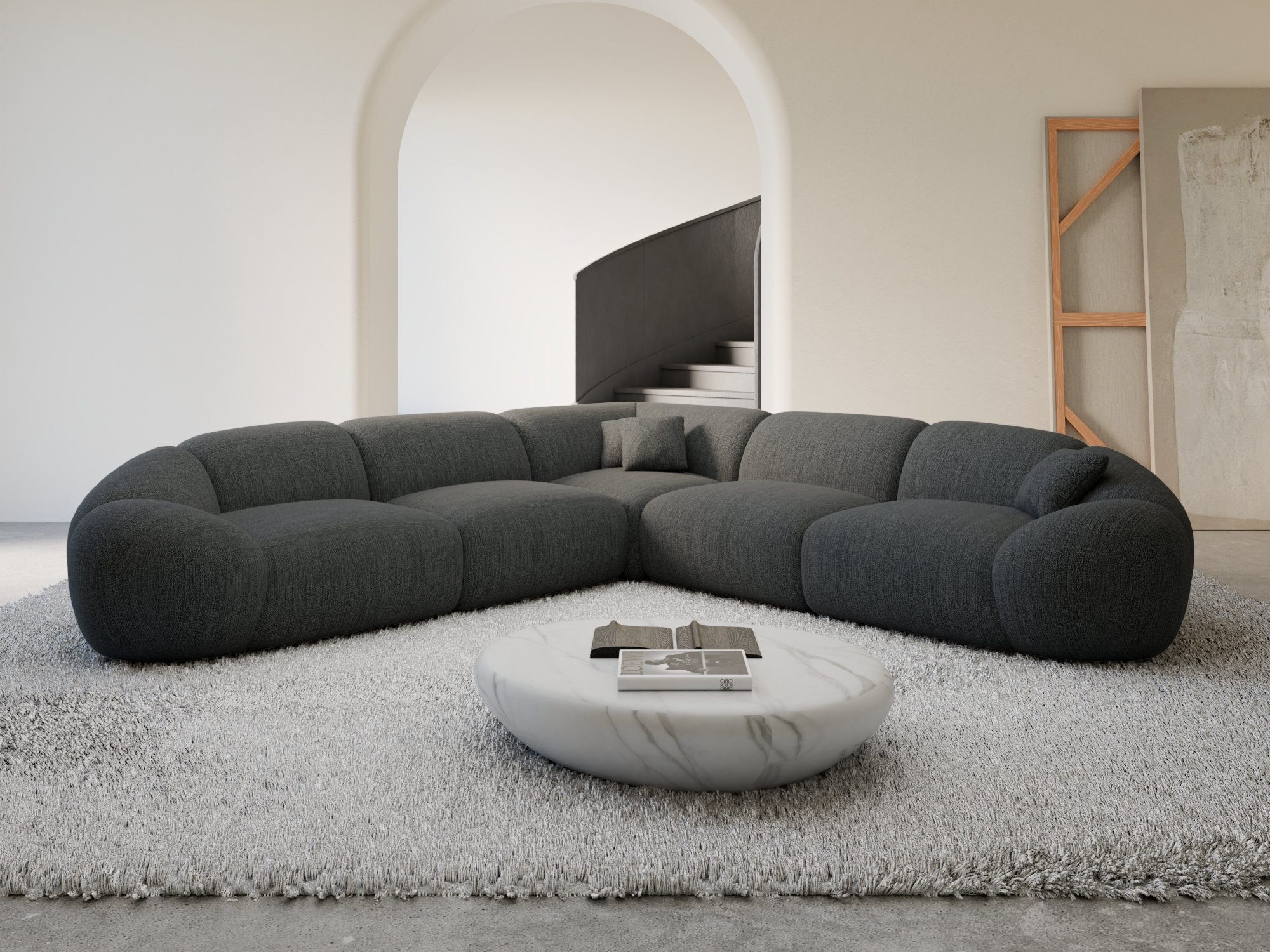 Sofa Dreams Ecksofa Ecksofa Solverde L-Form aus Stoff, Ecksofa, L-Form, Zeitloser Look in L-Form, 2 Zierkissen inklusive