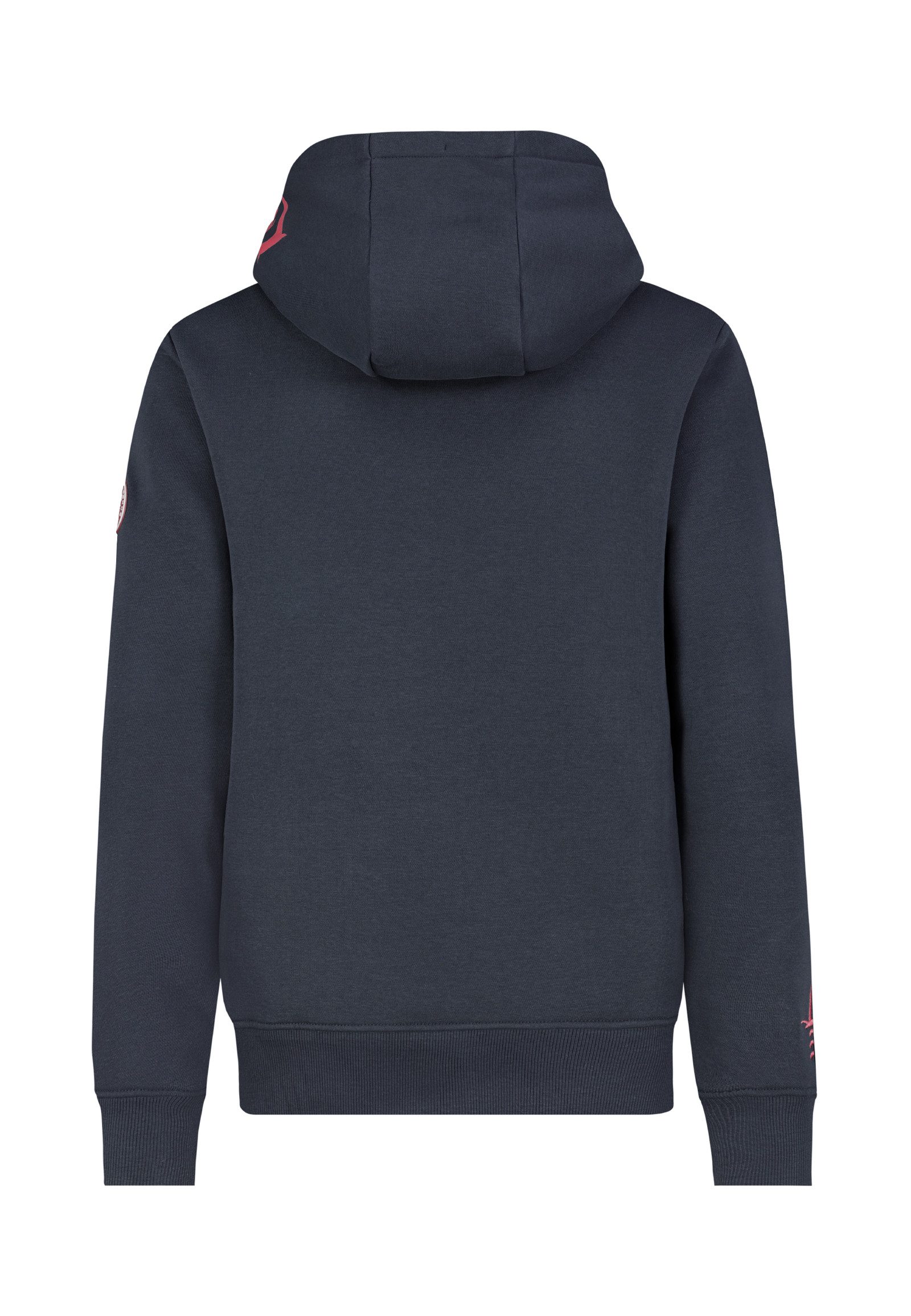 Eight2Nine Kapuzenpullover Damen Hoodie mit Küstenbackprint Sweater, Kapuzensweatshirt mit Kängurutasche, mit Kapuze