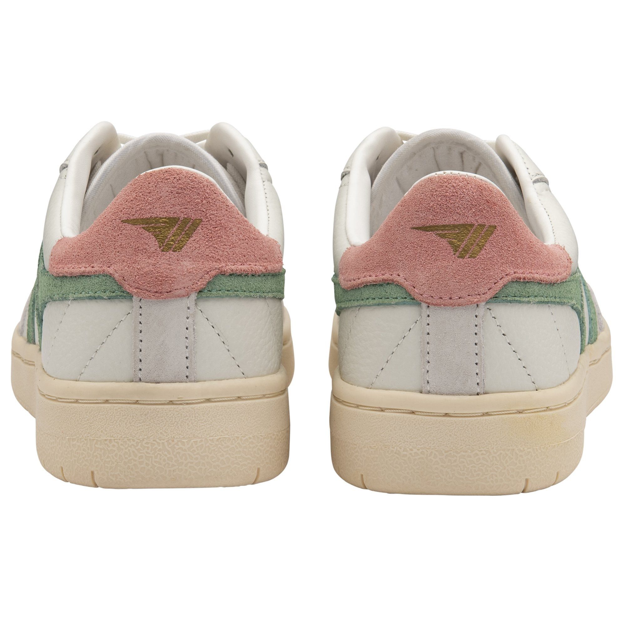 Gola Falcon Leder weiss/grün/pink Damen Sneaker