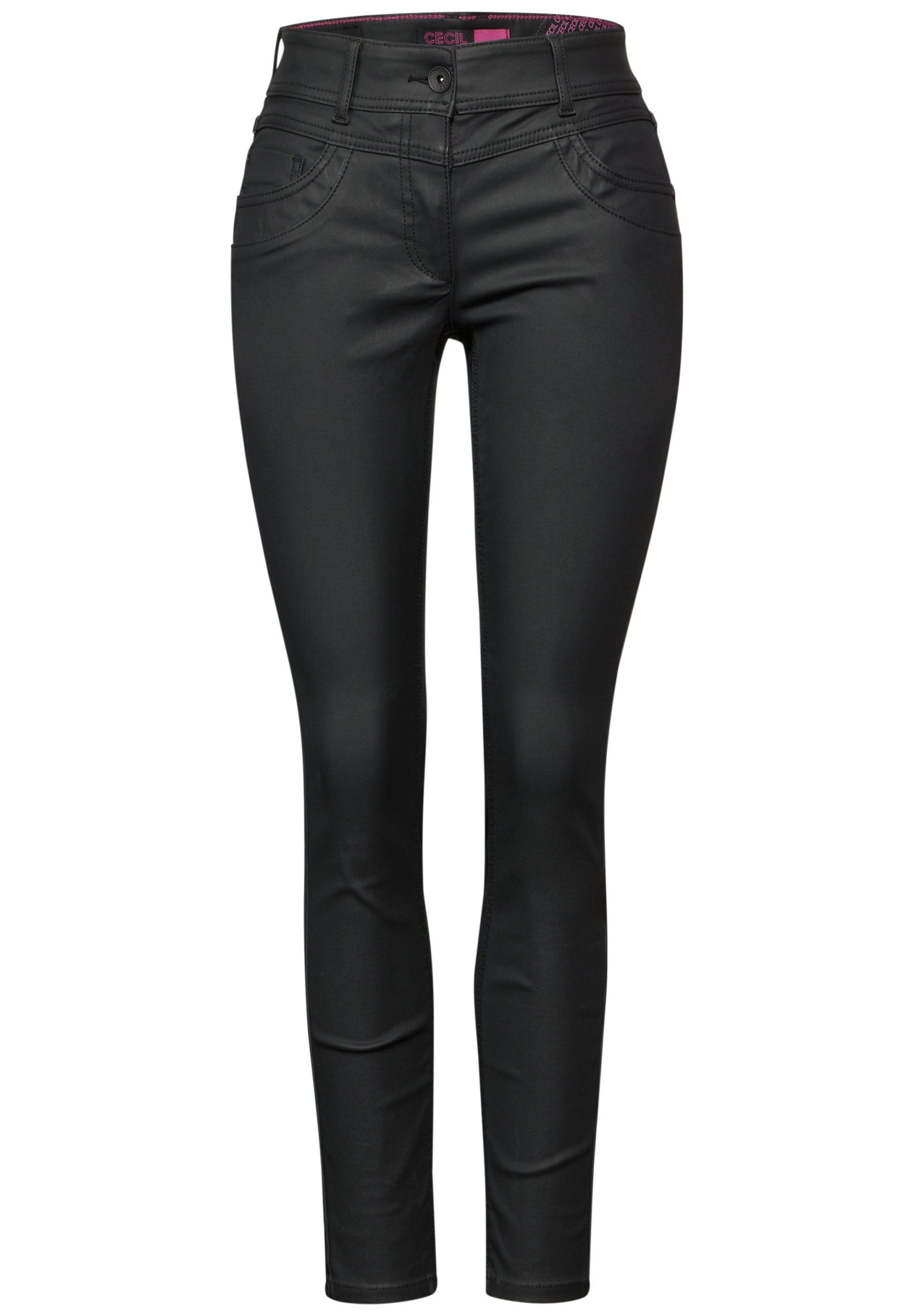 CECIL Chinos NOS Style Scarlett Coated Black günstig online kaufen