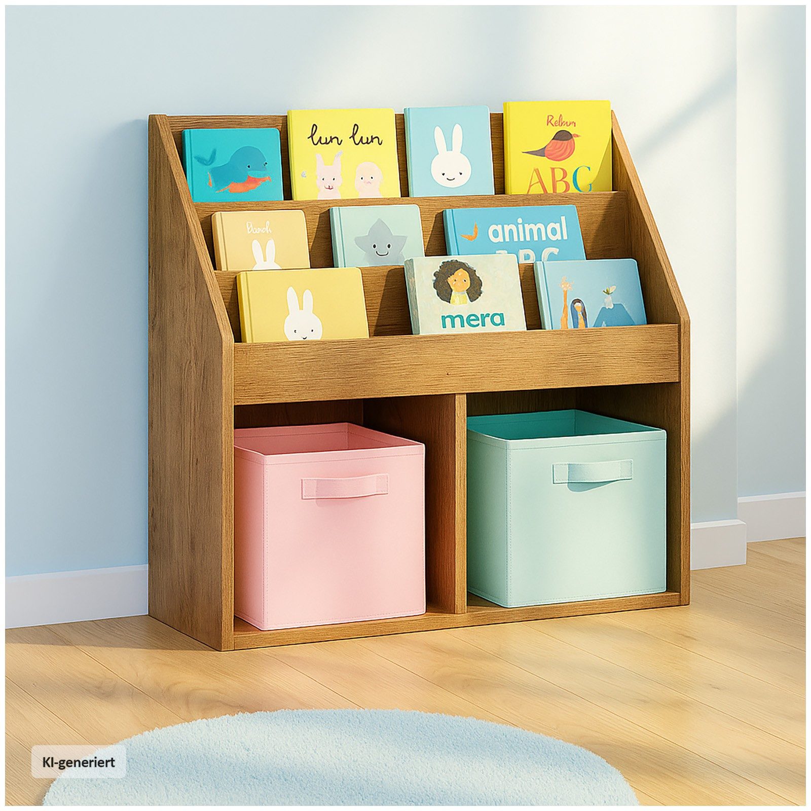 HTI-Living Bücherregal Kinderregal Bücherregal Thekla 7380, Stück, Standregal für Spielzeug und Bücher