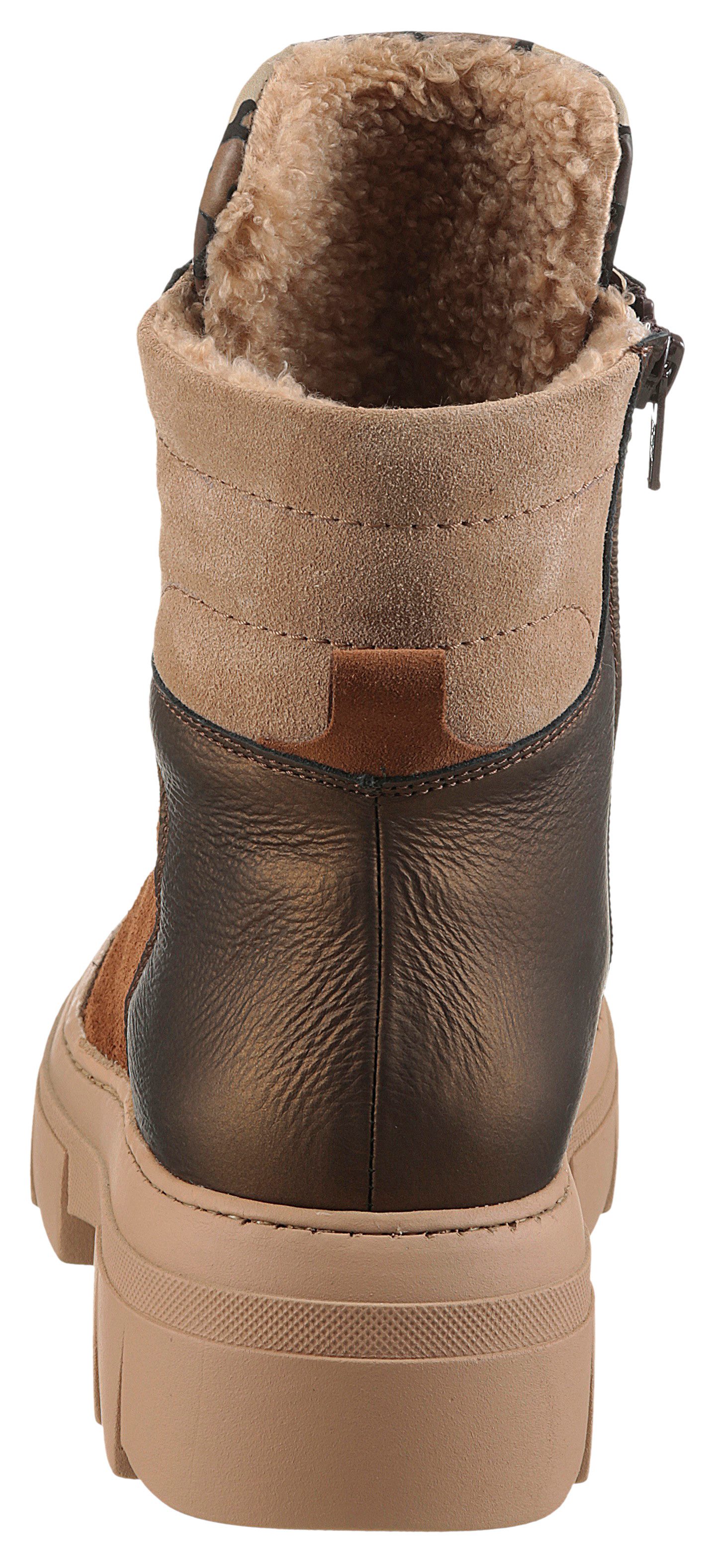 Waldläufer H-SAIGA Schnürboots Schnürstiefelette, Plateauboots in Komfortwe günstig online kaufen